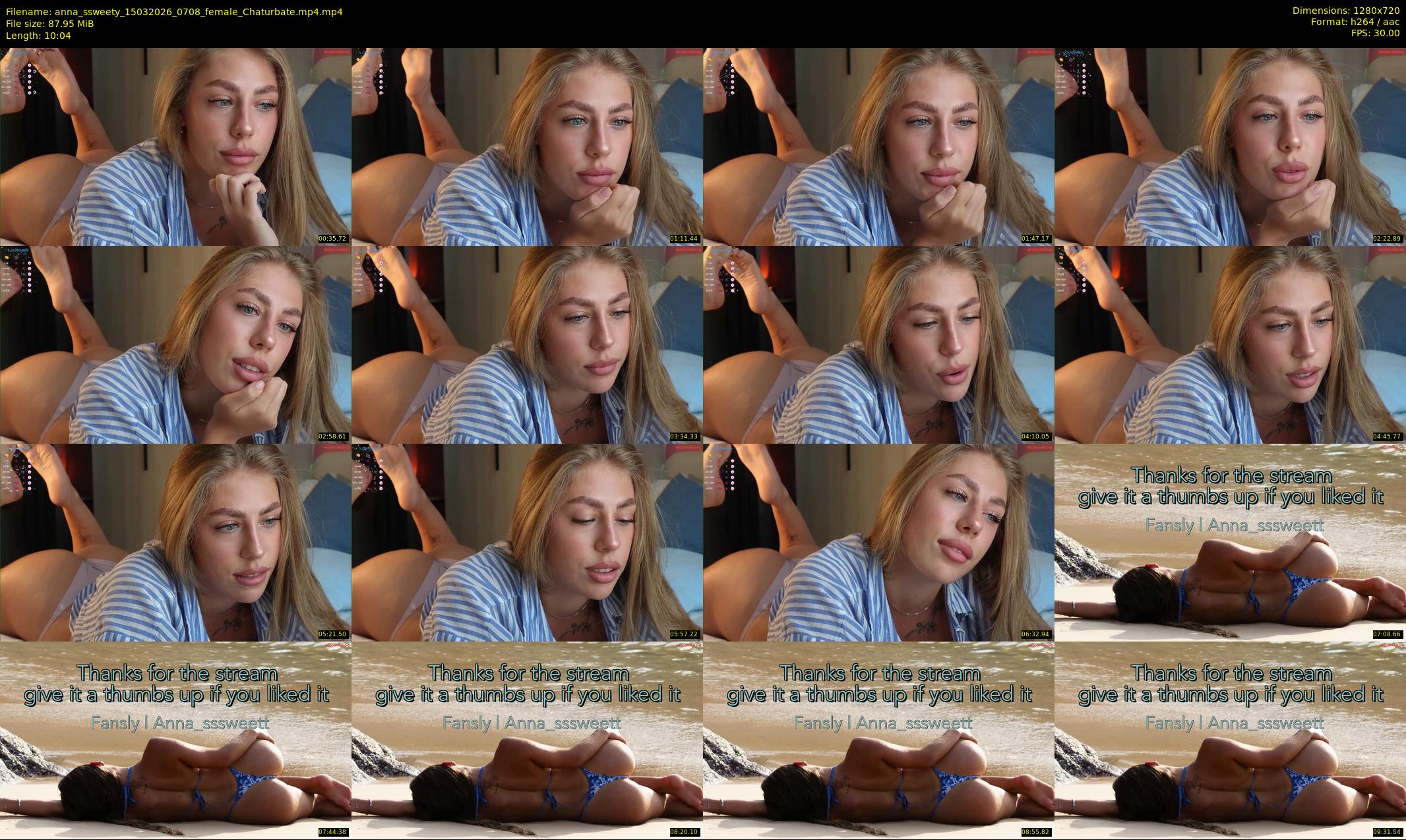 anna_ssweety — 11 minute Chaturbate female cam show recording, 720p, Mar 15, 2026