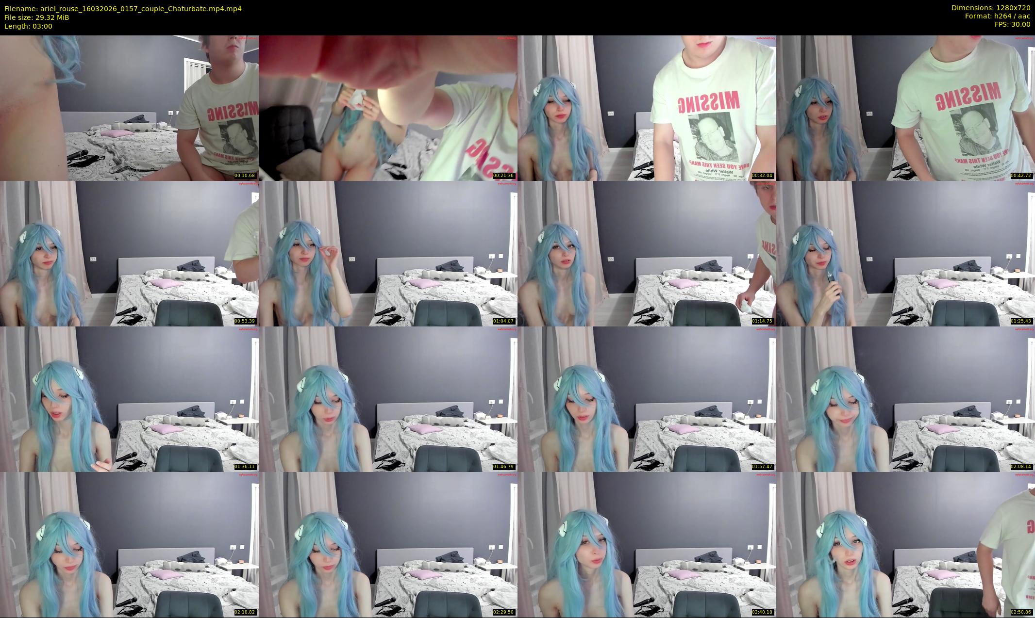 ariel_rouse — 3 minute Chaturbate female cam show recording, 720p, Mar 16, 2026