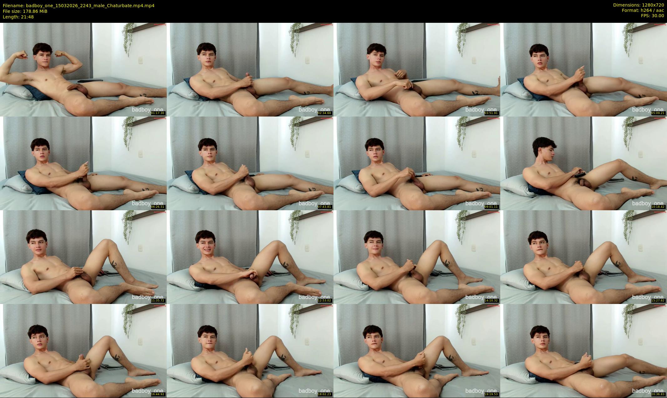 badboy_one — 22 minute Chaturbate male cam show recording, 720p, Mar 15, 2026