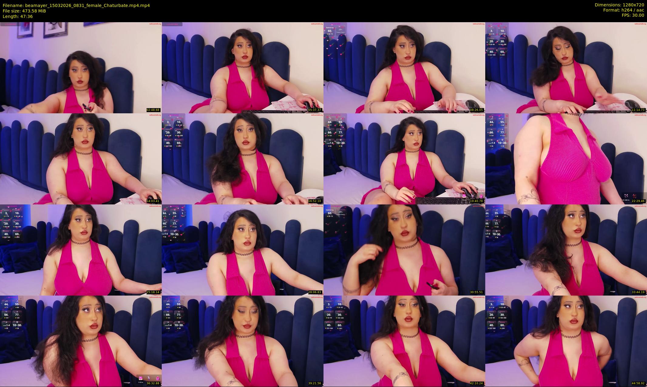 beamayer — 48 minute Chaturbate female cam show recording, 720p, Mar 15, 2026
