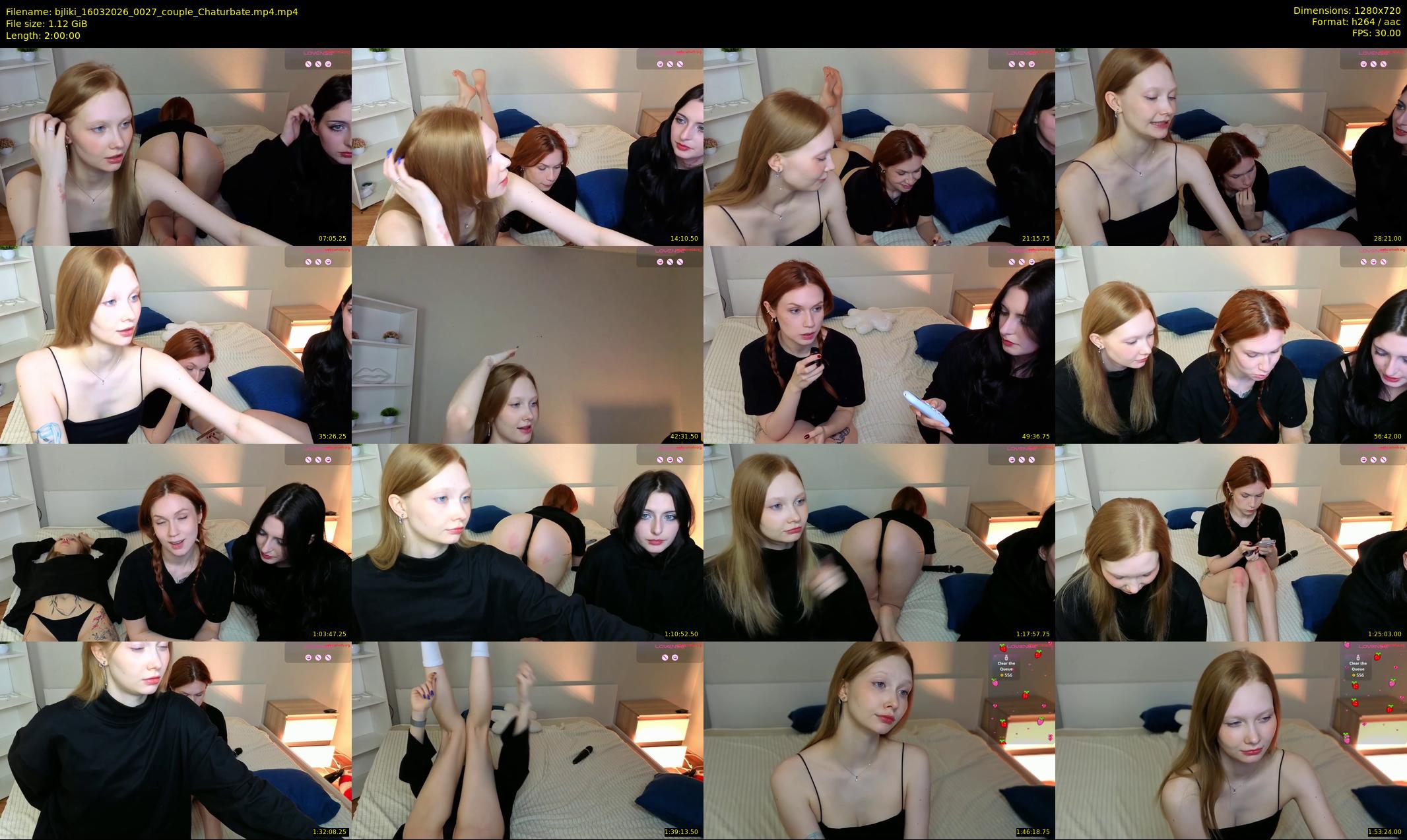 bjliki — 120 minute Chaturbate couple cam show recording, 720p, Mar 16, 2026