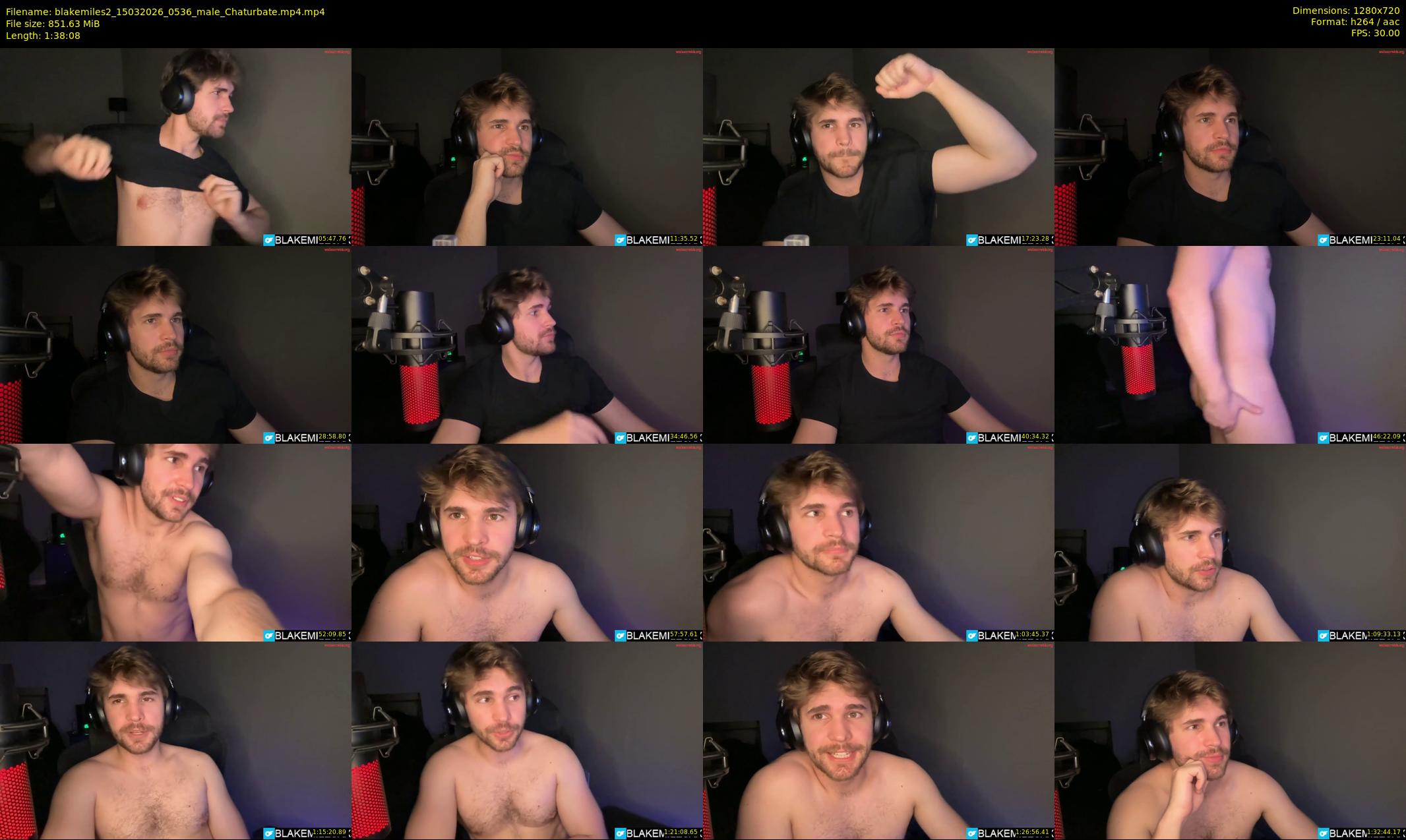 blakemiles2 — 99 minute Chaturbate male cam show recording, 720p, Mar 15, 2026