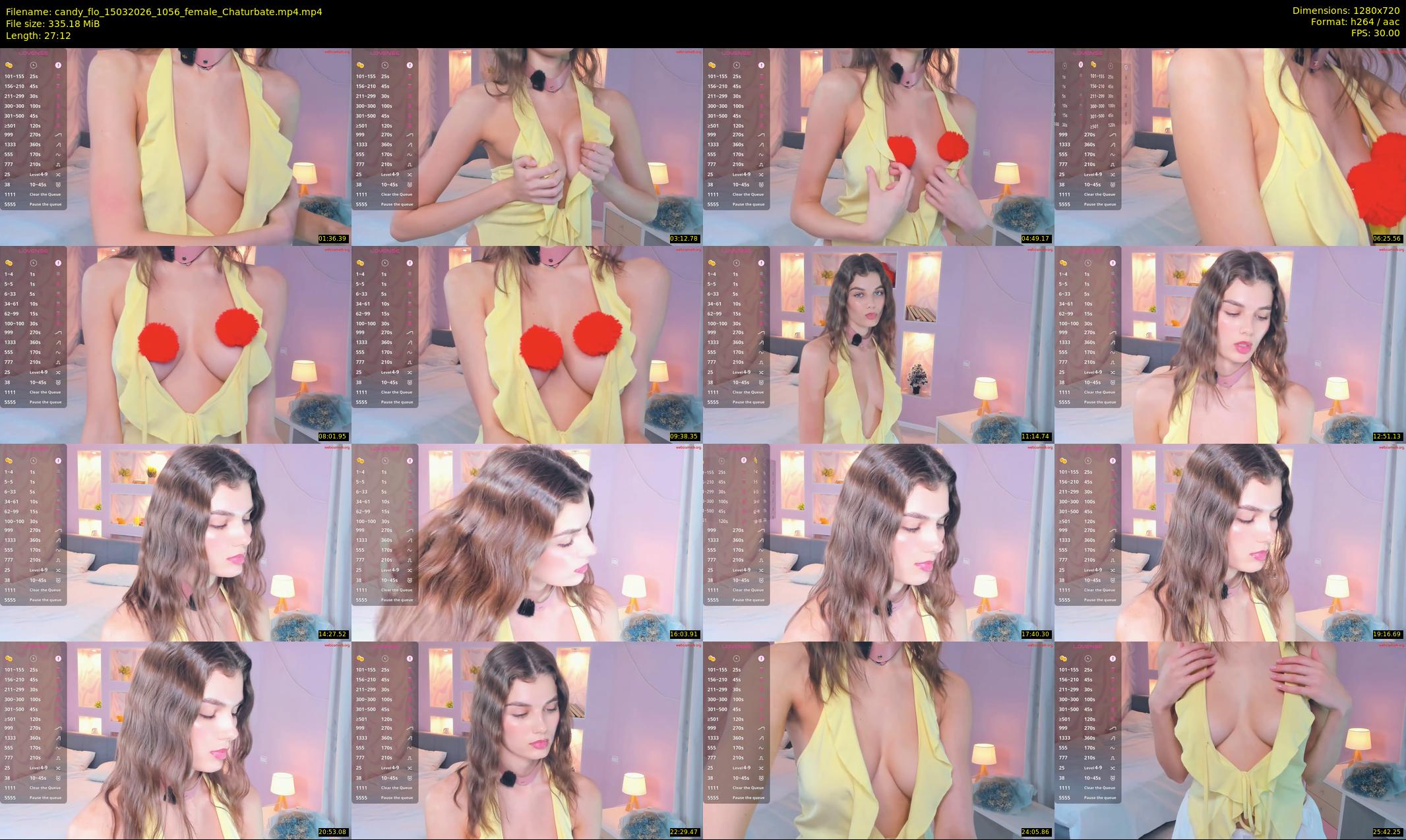 candy_flo — 28 minute Chaturbate female cam show recording, 720p, Mar 15, 2026