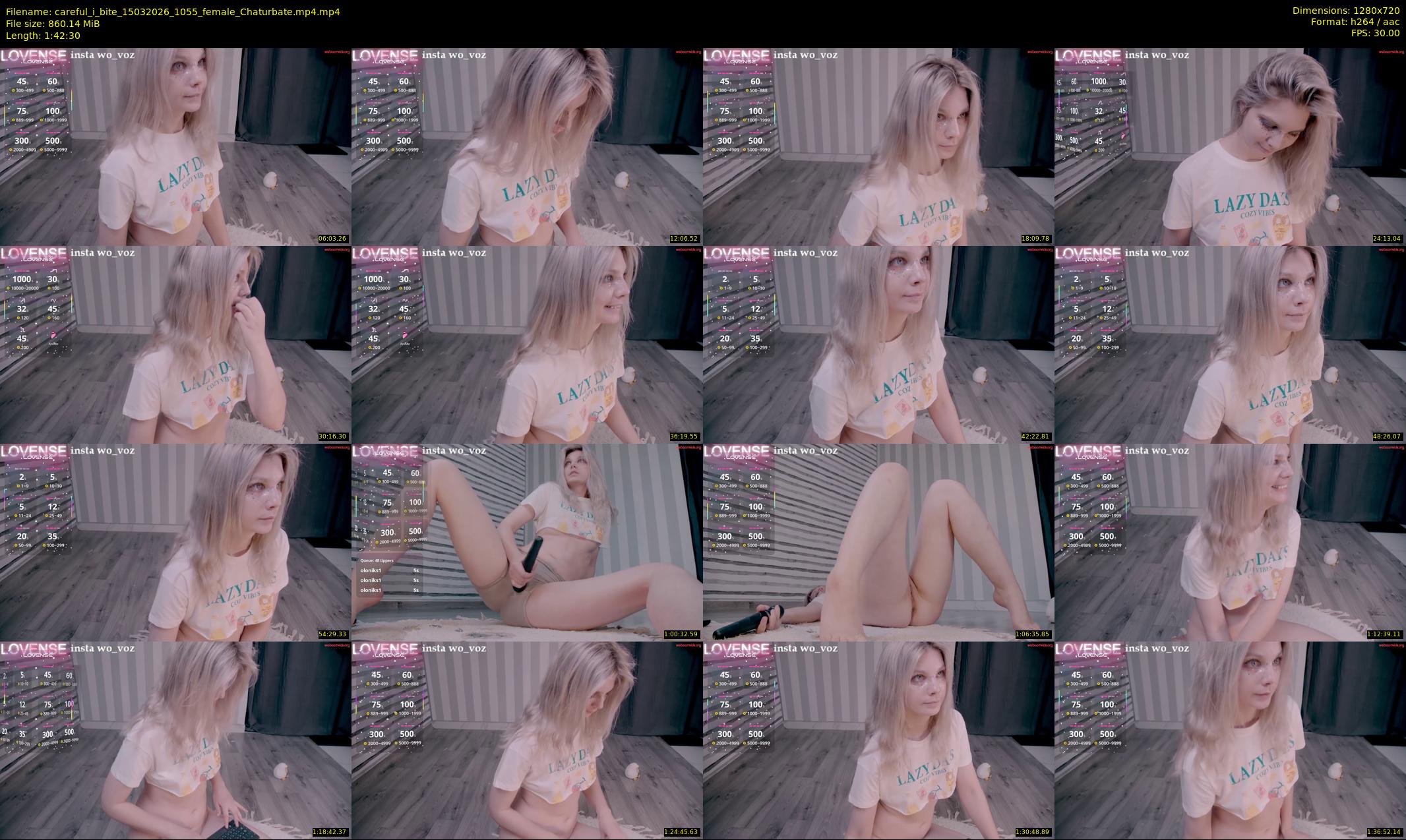 careful_i_bite — 103 minute Chaturbate female cam show recording, 720p, Mar 15, 2026