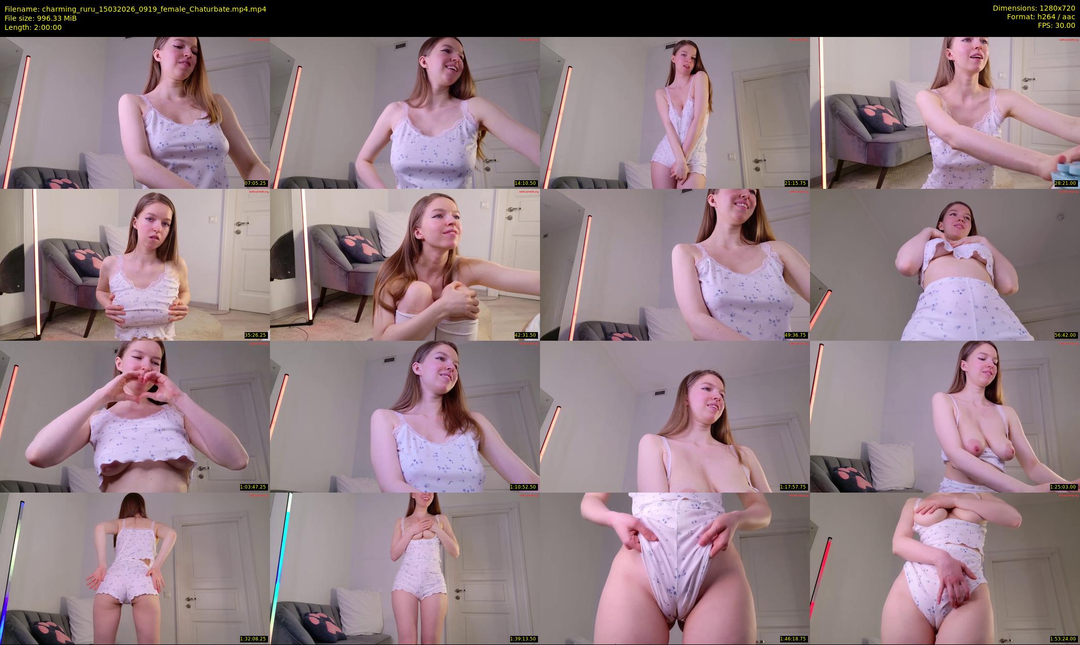 charming_ruru — 120 minute Chaturbate female cam show recording, 720p, Mar 15, 2026