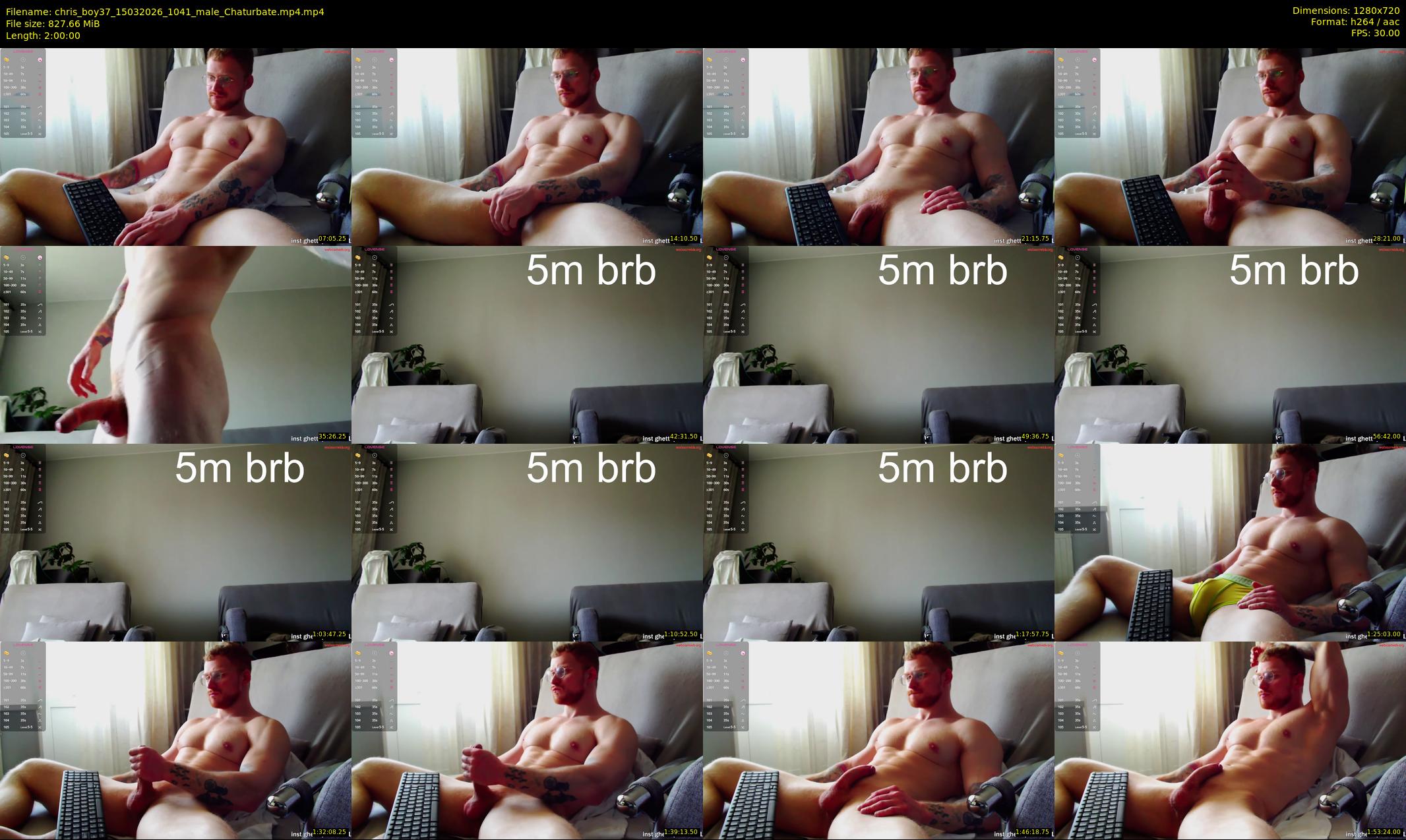 chris_boy37 — 120 minute Chaturbate male cam show recording, 720p, Mar 15, 2026
