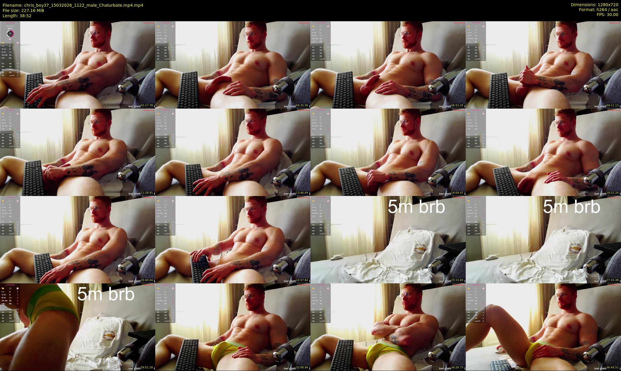 chris_boy37 — 39 minute Chaturbate male cam show recording, 720p, Mar 15, 2026