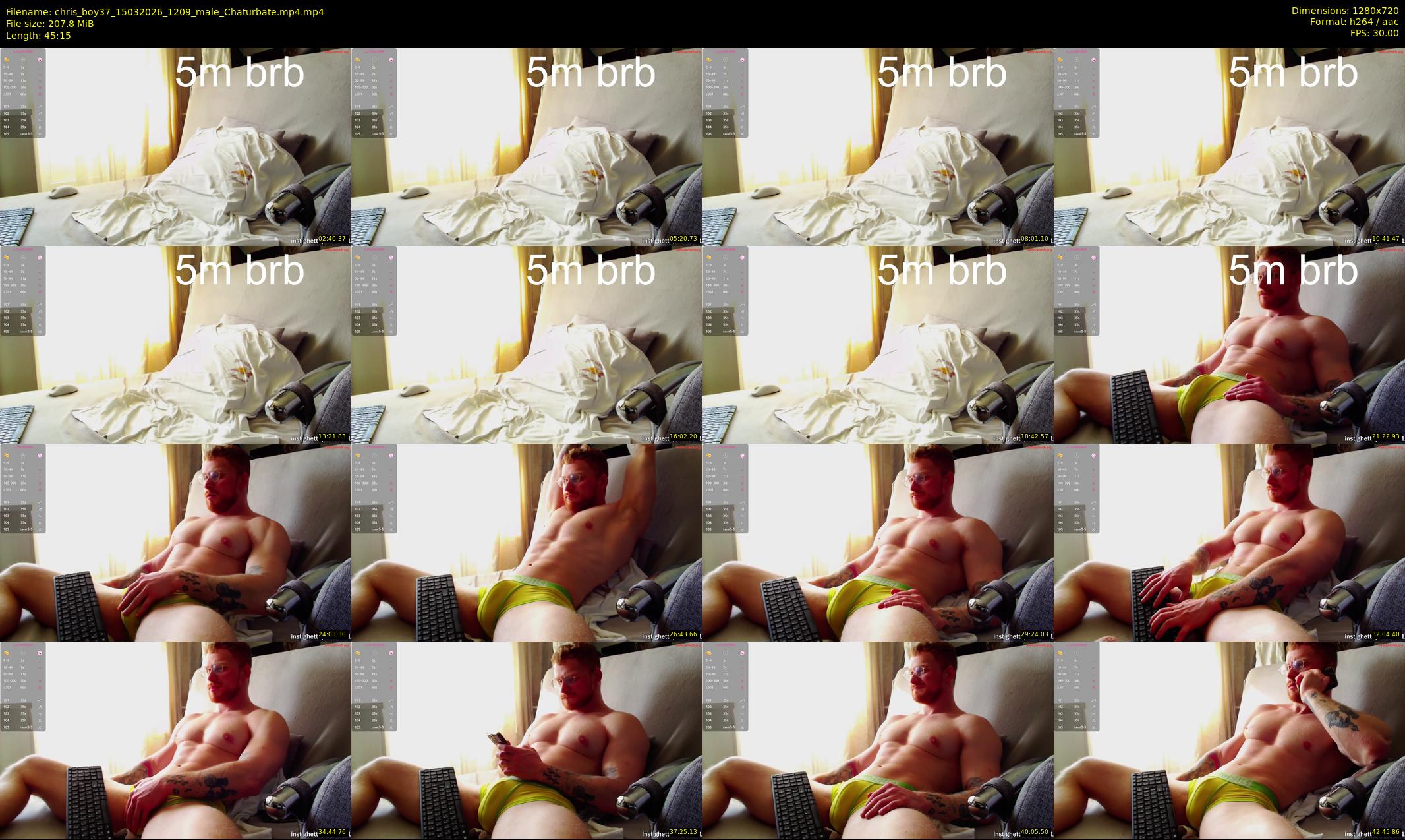 chris_boy37 — 46 minute Chaturbate male cam show recording, 720p, Mar 15, 2026