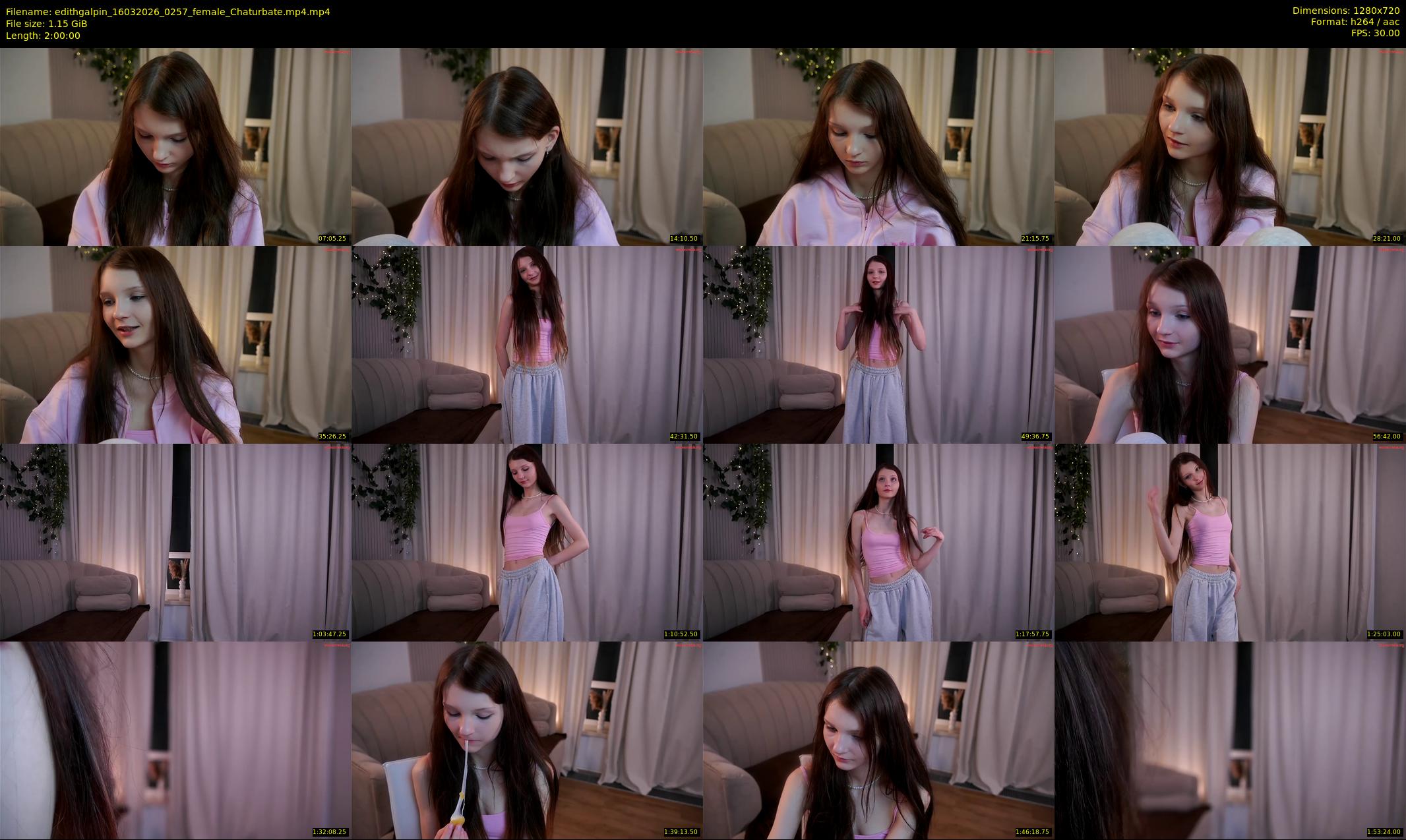 edithgalpin — 120 minute Chaturbate female cam show recording, 720p, Mar 16, 2026