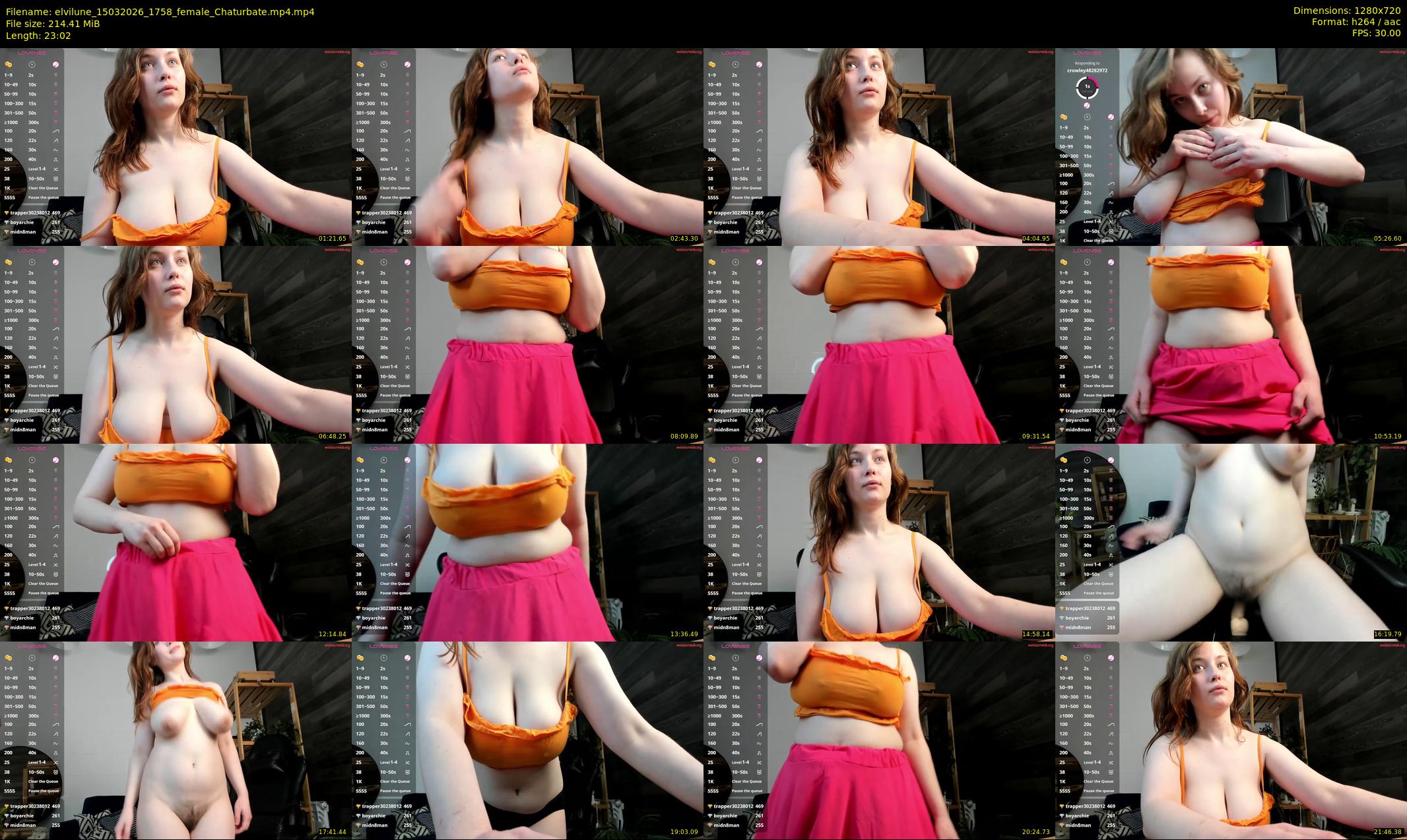 elvilune — 24 minute Chaturbate female cam show recording, 720p, Mar 15, 2026