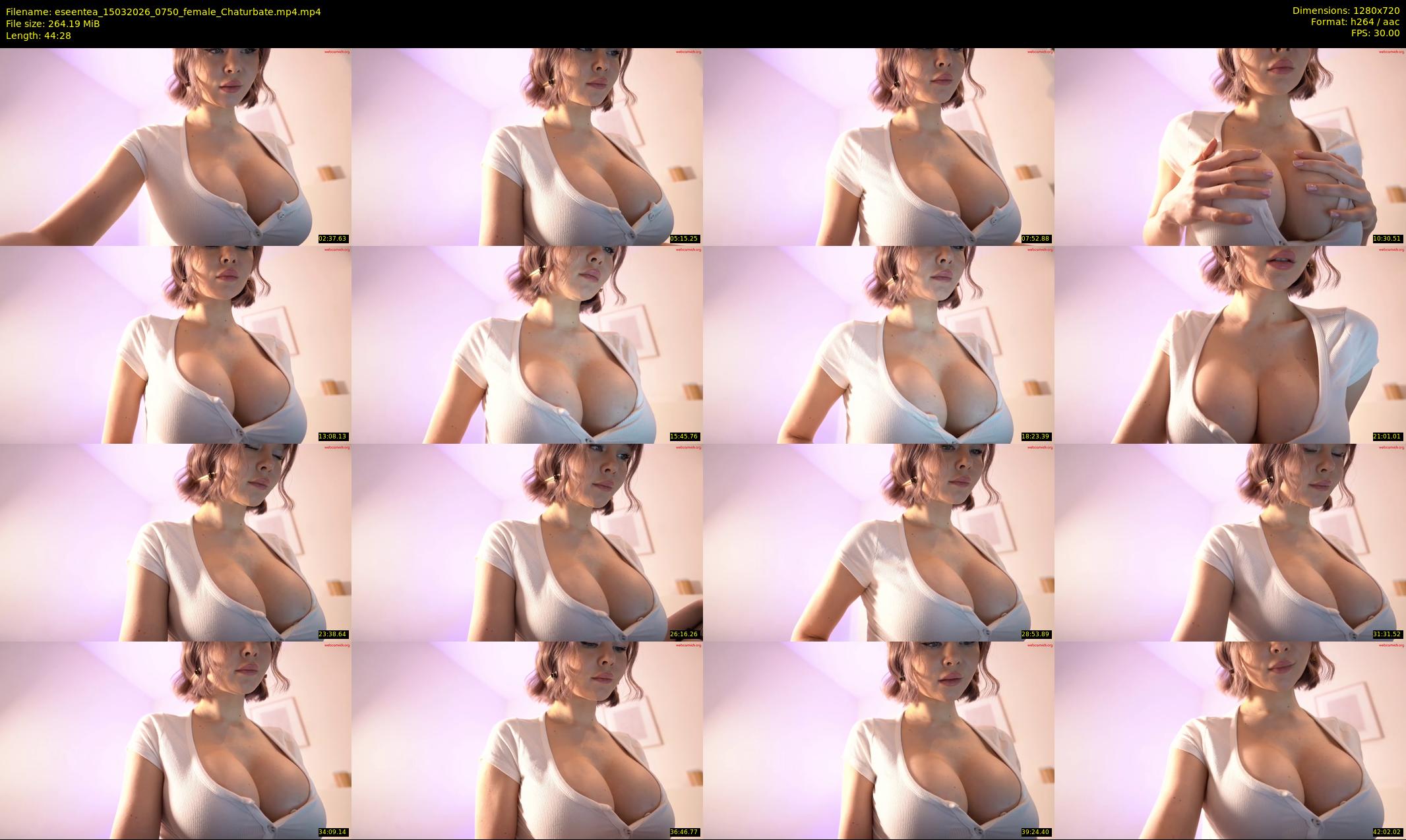 eseentea — 45 minute Chaturbate female cam show recording, 720p, Mar 15, 2026