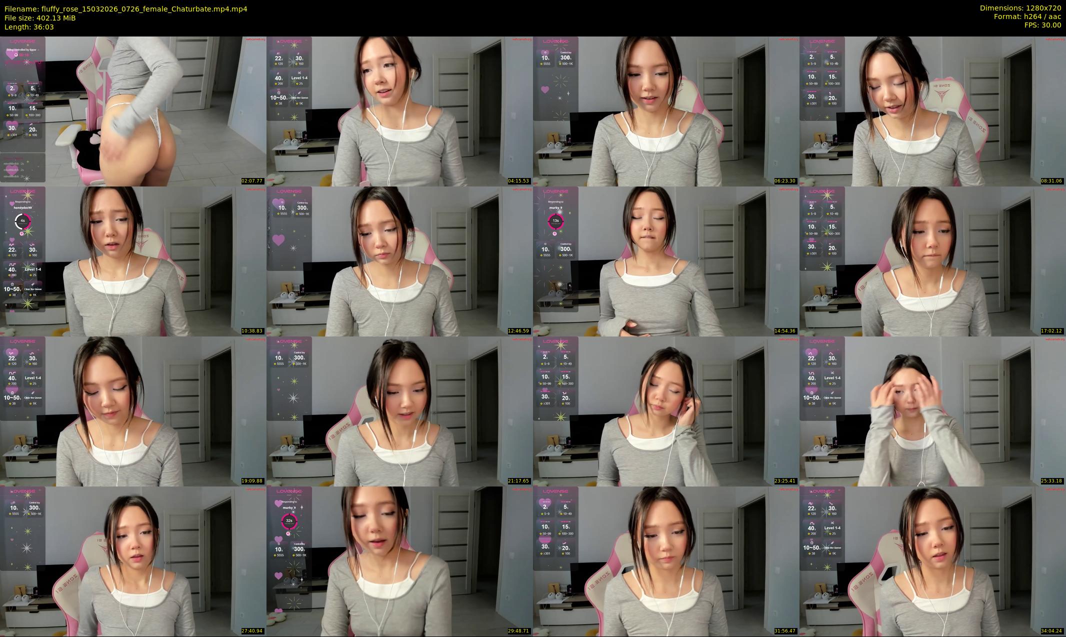 fluffy_rose — 37 minute Chaturbate female cam show recording, 720p, Mar 15, 2026