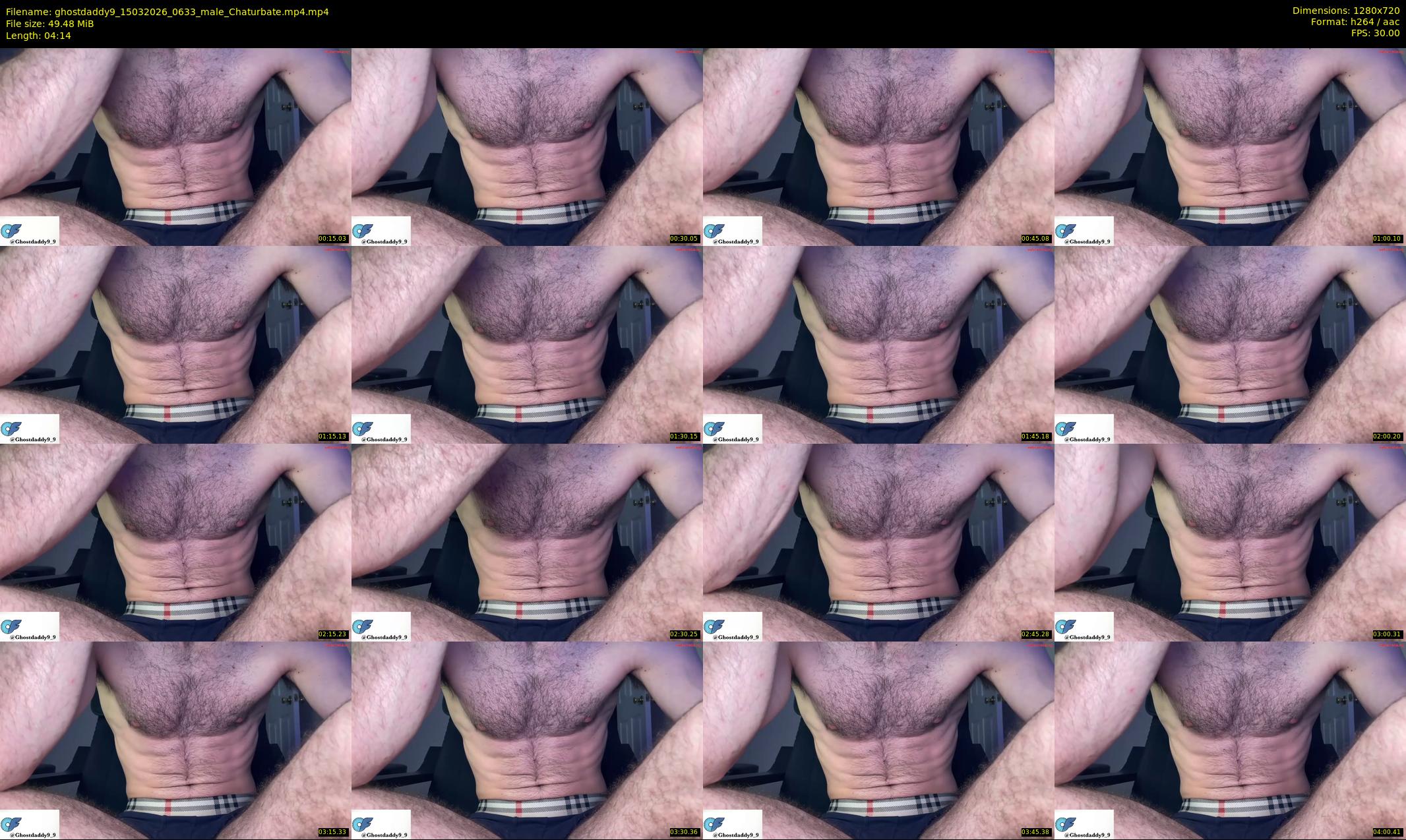 ghostdaddy9 — 5 minute Chaturbate male cam show recording, 720p, Mar 15, 2026