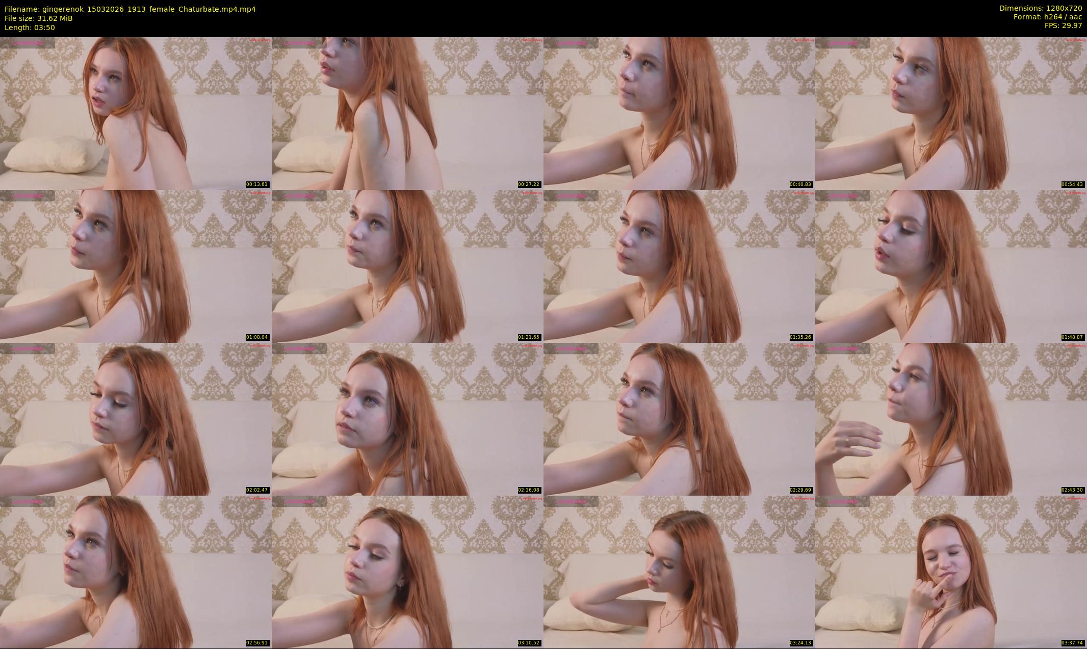 gingerenok — 4 minute Chaturbate female cam show recording, 720p, Mar 15, 2026