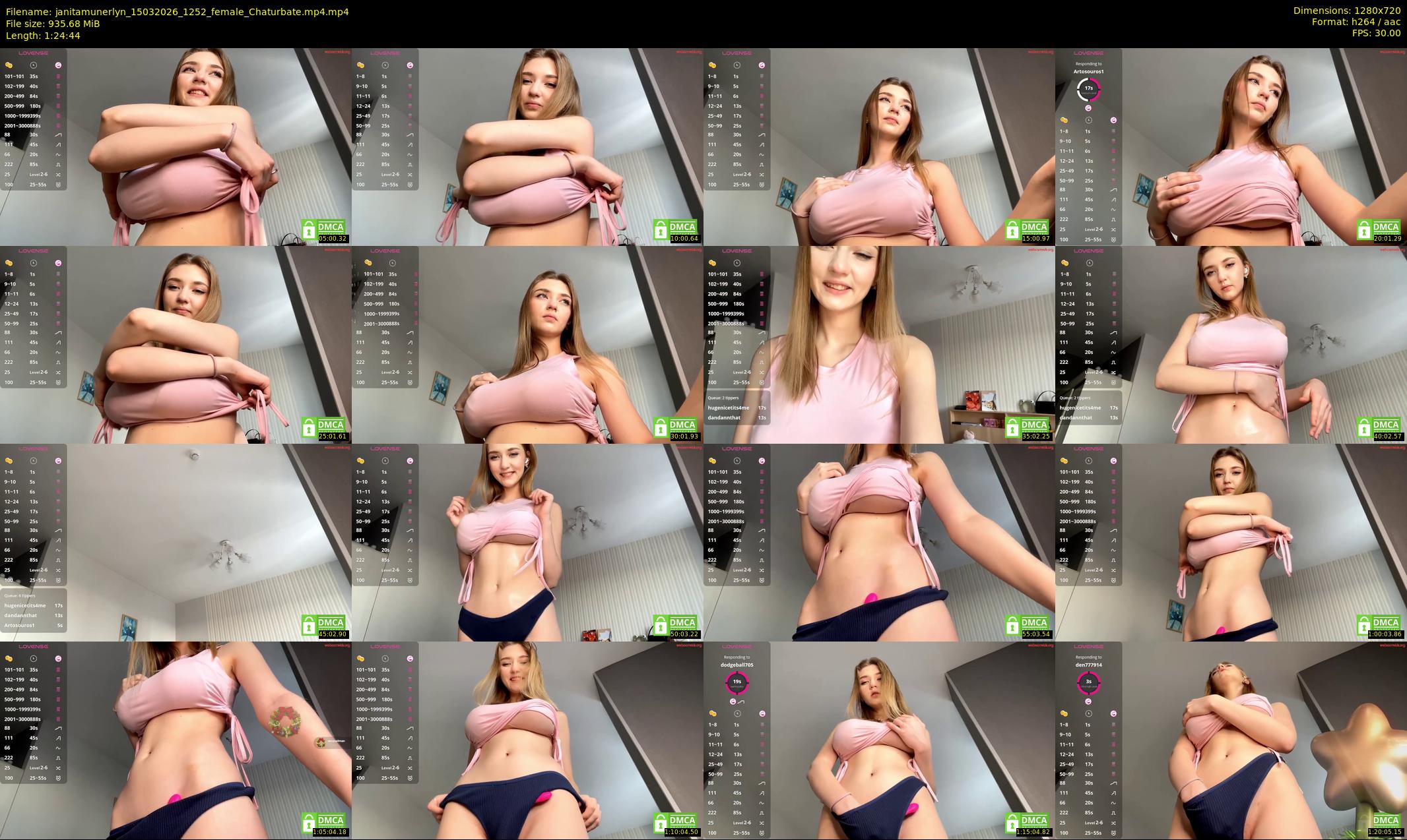 janitamunerlyn — 85 minute Chaturbate female cam show recording, 720p, Mar 15, 2026