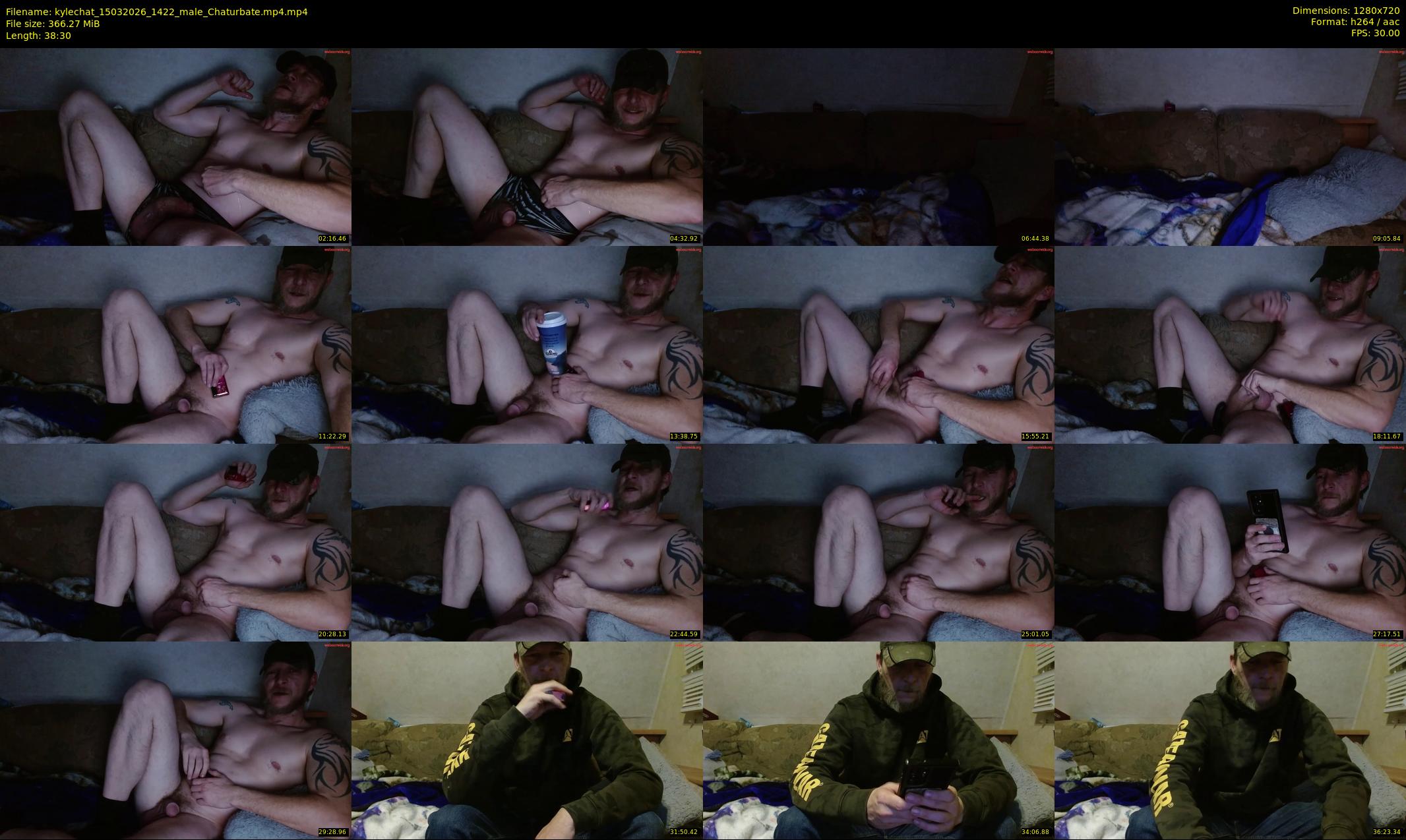 kylechat — 39 minute Chaturbate male cam show recording, 720p, Mar 15, 2026