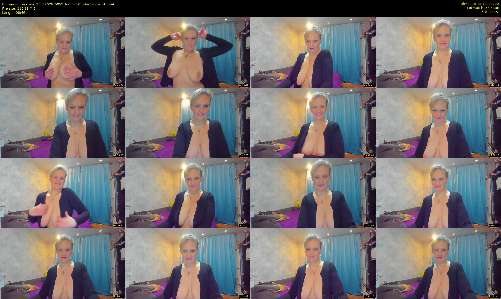 lisasimsx — 9 minute Chaturbate female cam show recording, 720p, Mar 16, 2026