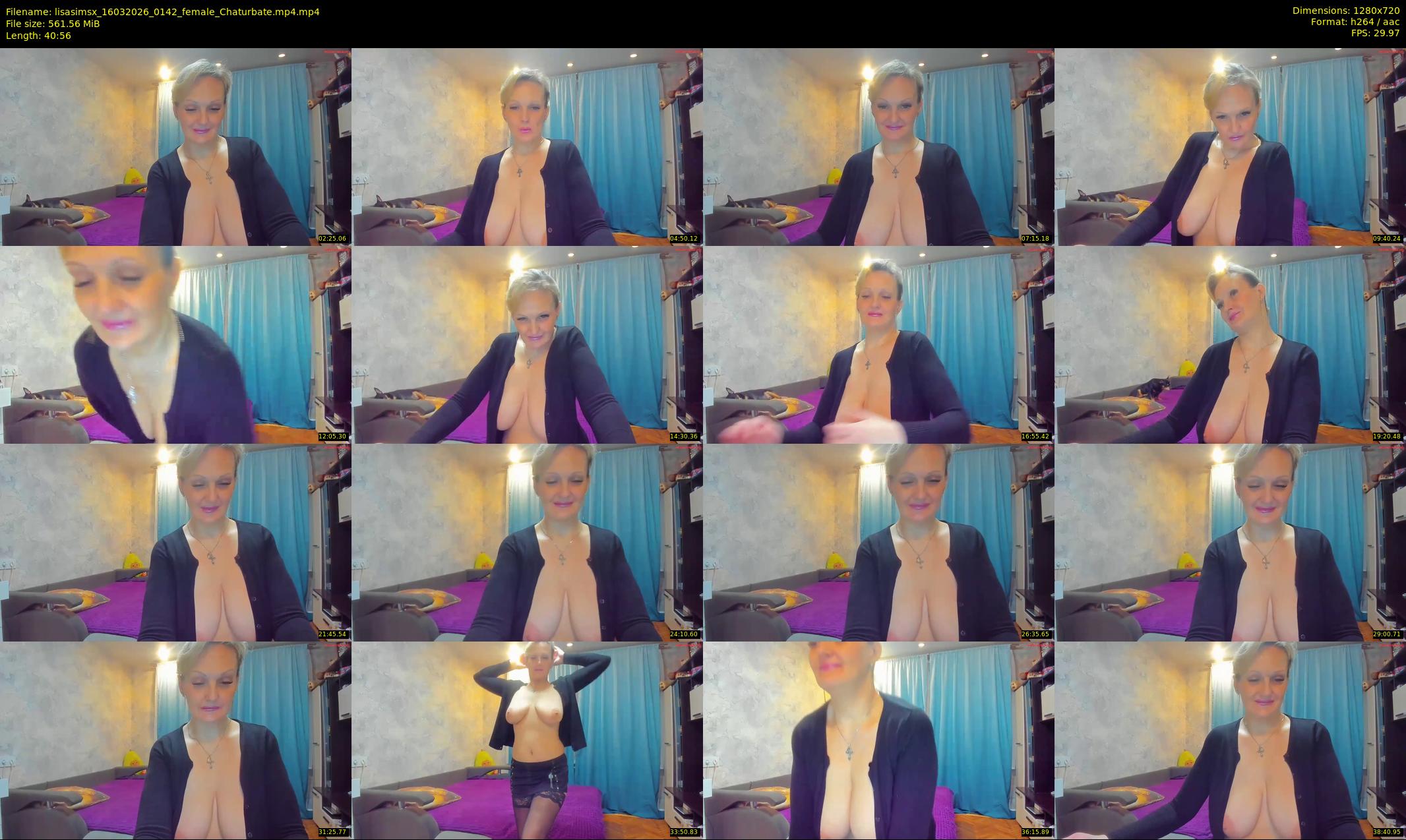lisasimsx — 41 minute Chaturbate female cam show recording, 720p, Mar 16, 2026