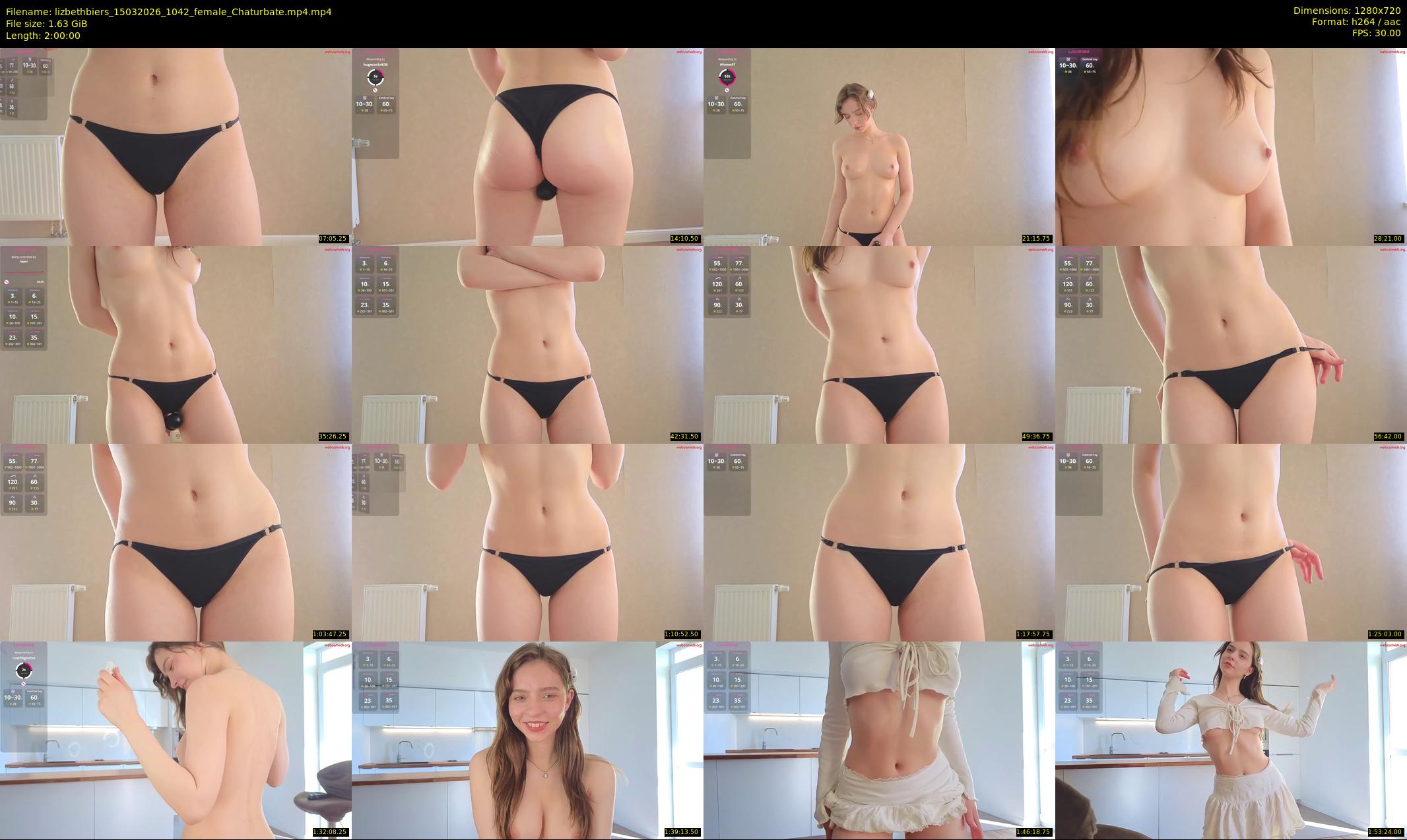 lizbethbiers — 120 minute Chaturbate female cam show recording, 720p, Mar 15, 2026