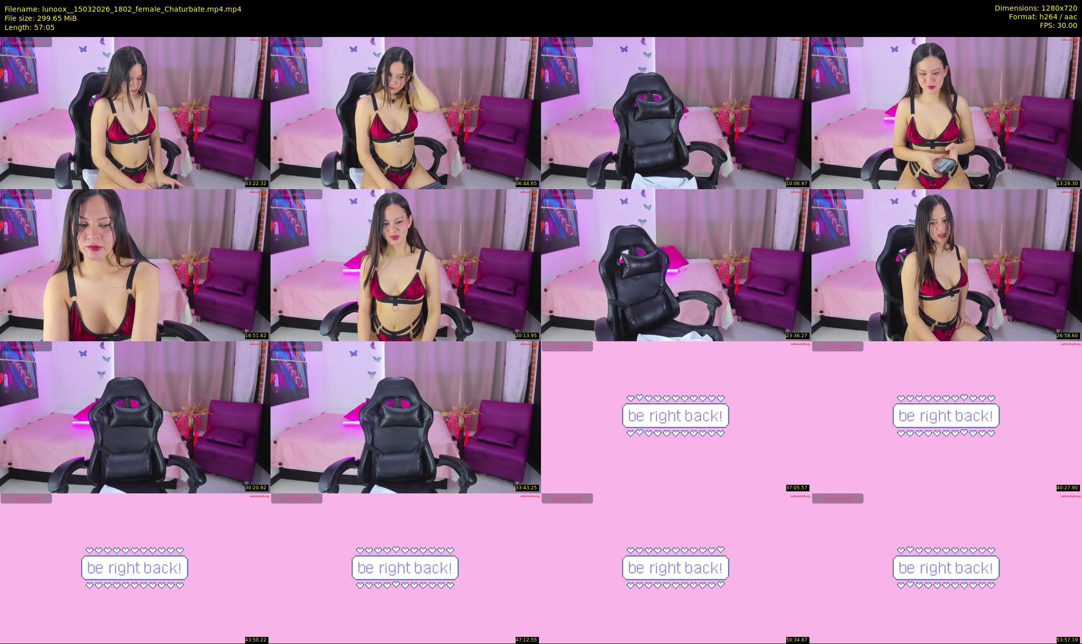 lunoox_ — 58 minute Chaturbate female cam show recording, 720p, Mar 15, 2026