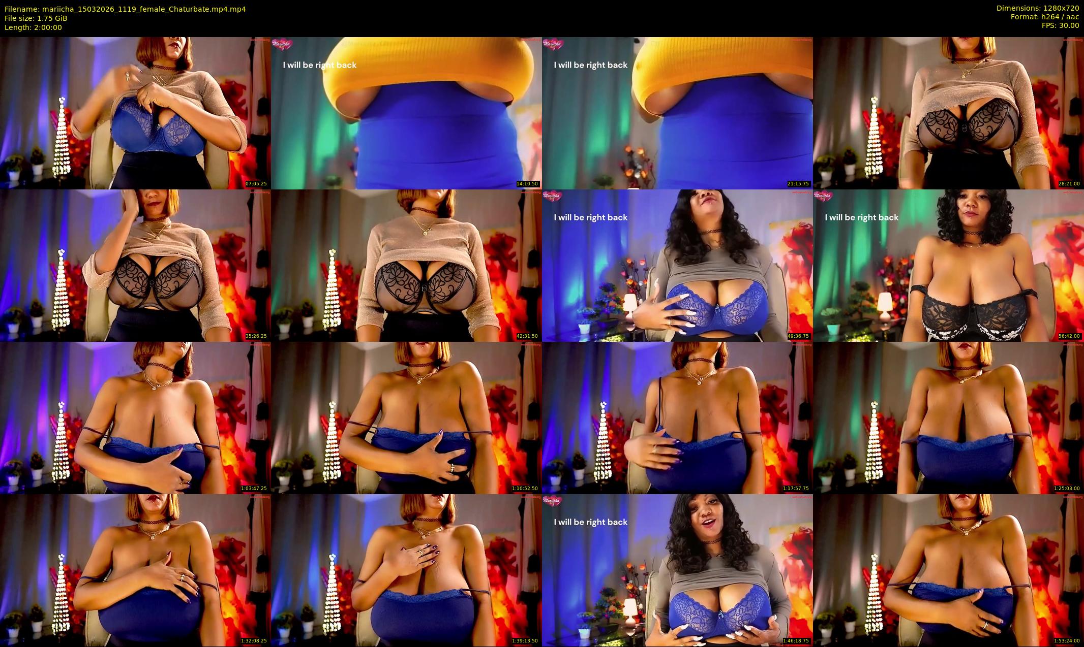 mariicha — 120 minute Chaturbate female cam show recording, 720p, Mar 15, 2026