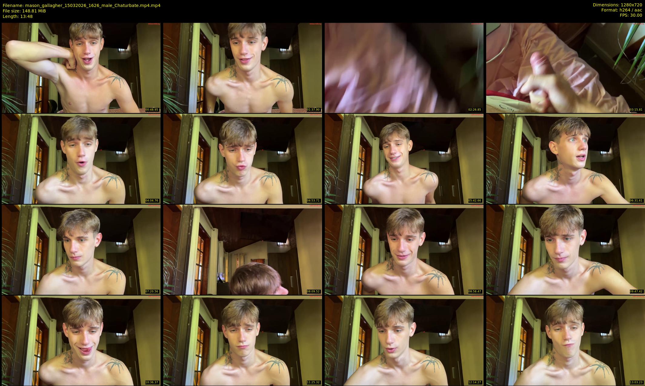 mason_gallagher — 14 minute Chaturbate male cam show recording, 720p, Mar 15, 2026