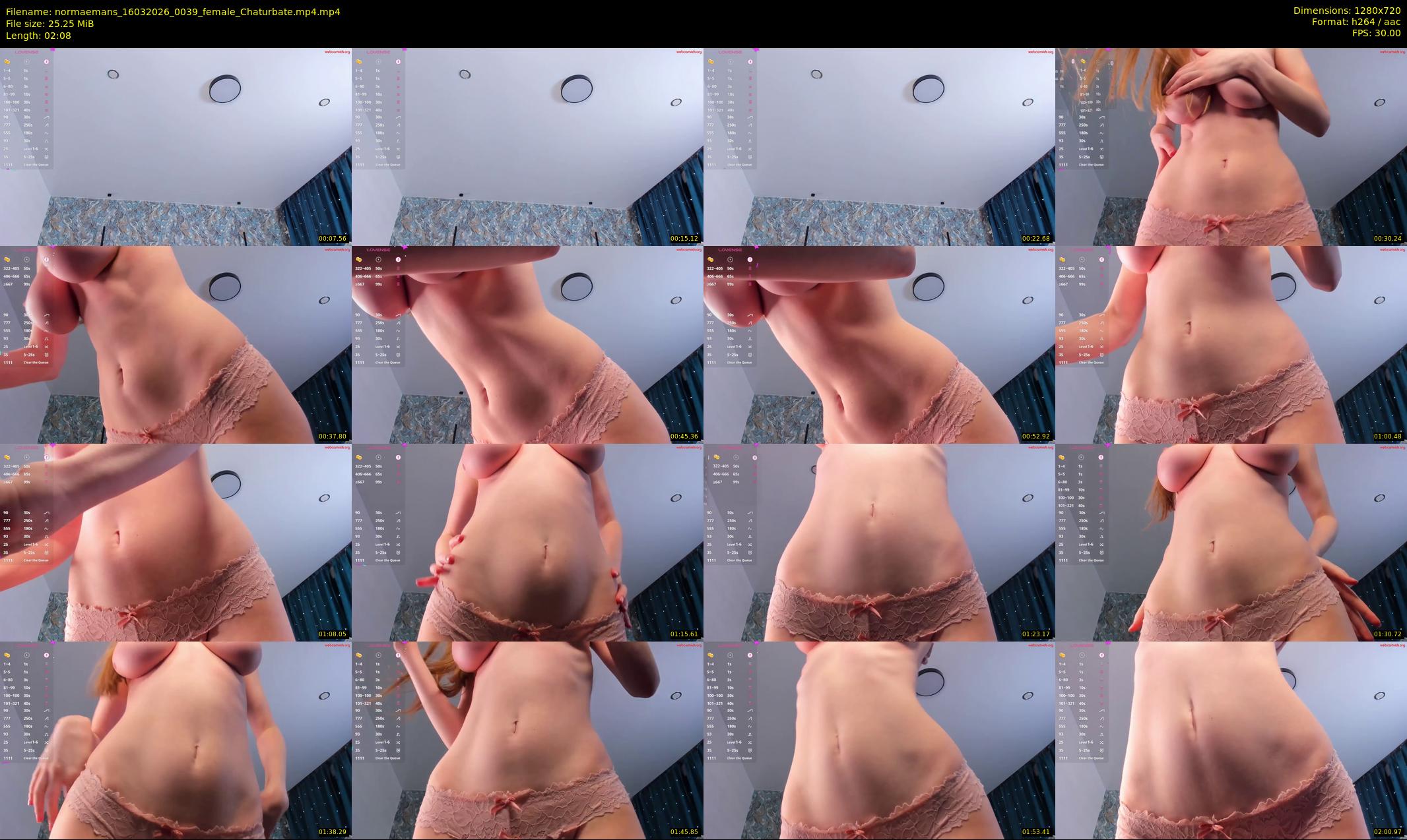 normaemans — 3 minute Chaturbate female cam show recording, 720p, Mar 16, 2026