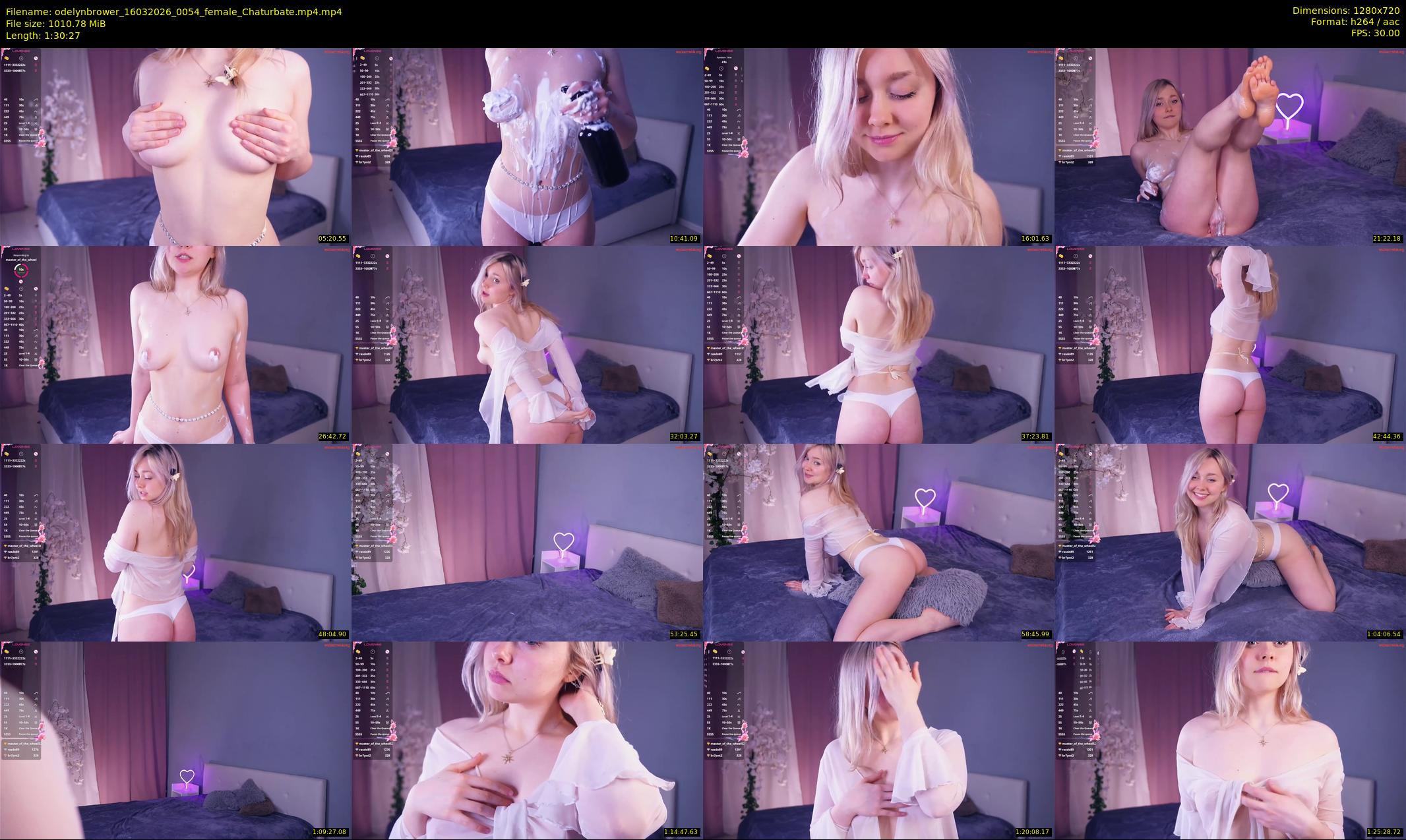 odelynbrower — 91 minute Chaturbate female cam show recording, 720p, Mar 16, 2026