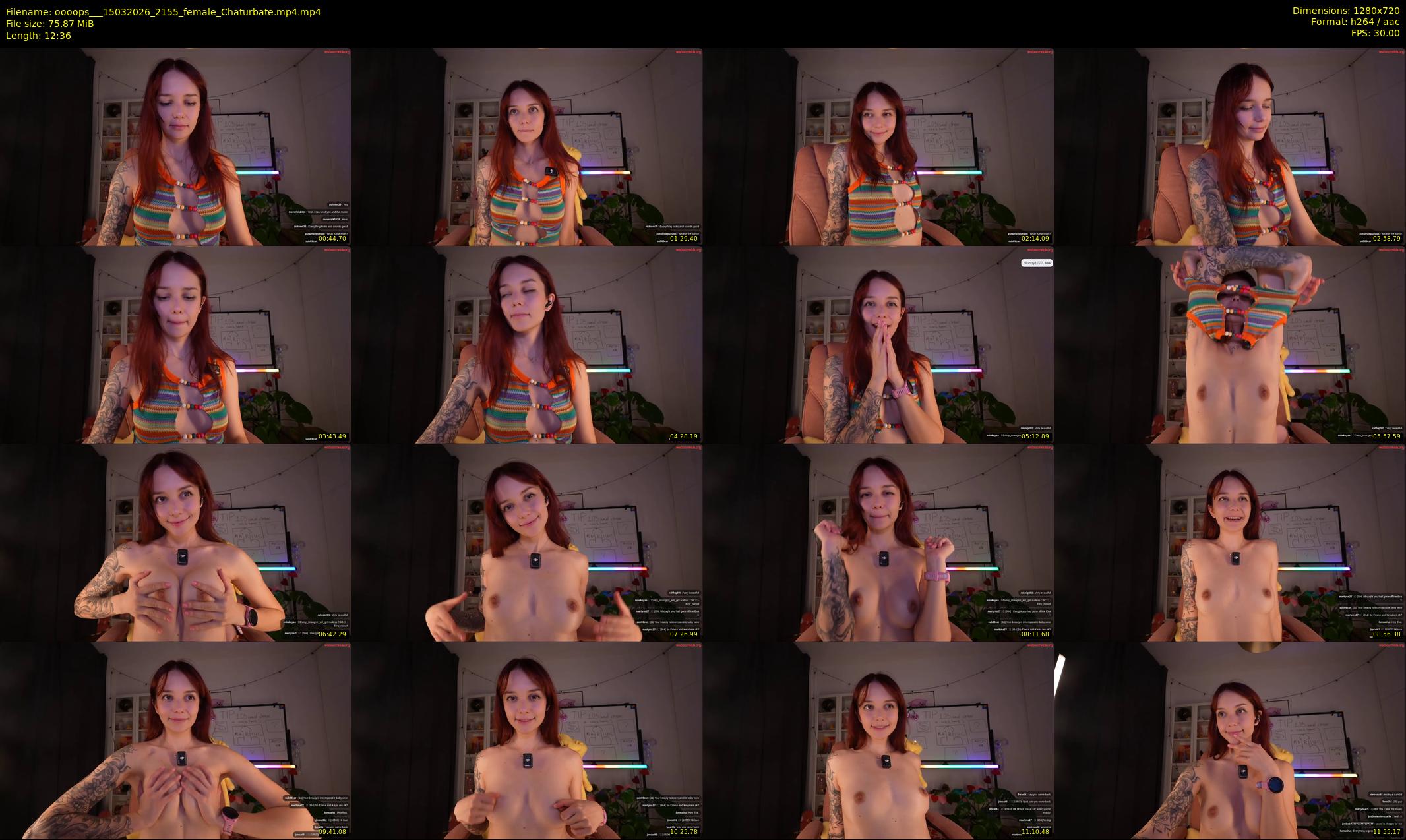 oooops__ — 13 minute Chaturbate female cam show recording, 720p, Mar 15, 2026