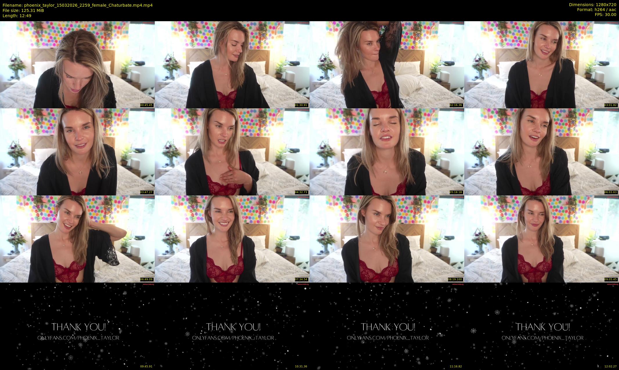 phoenix_taylor — 13 minute Chaturbate female cam show recording, 720p, Mar 15, 2026