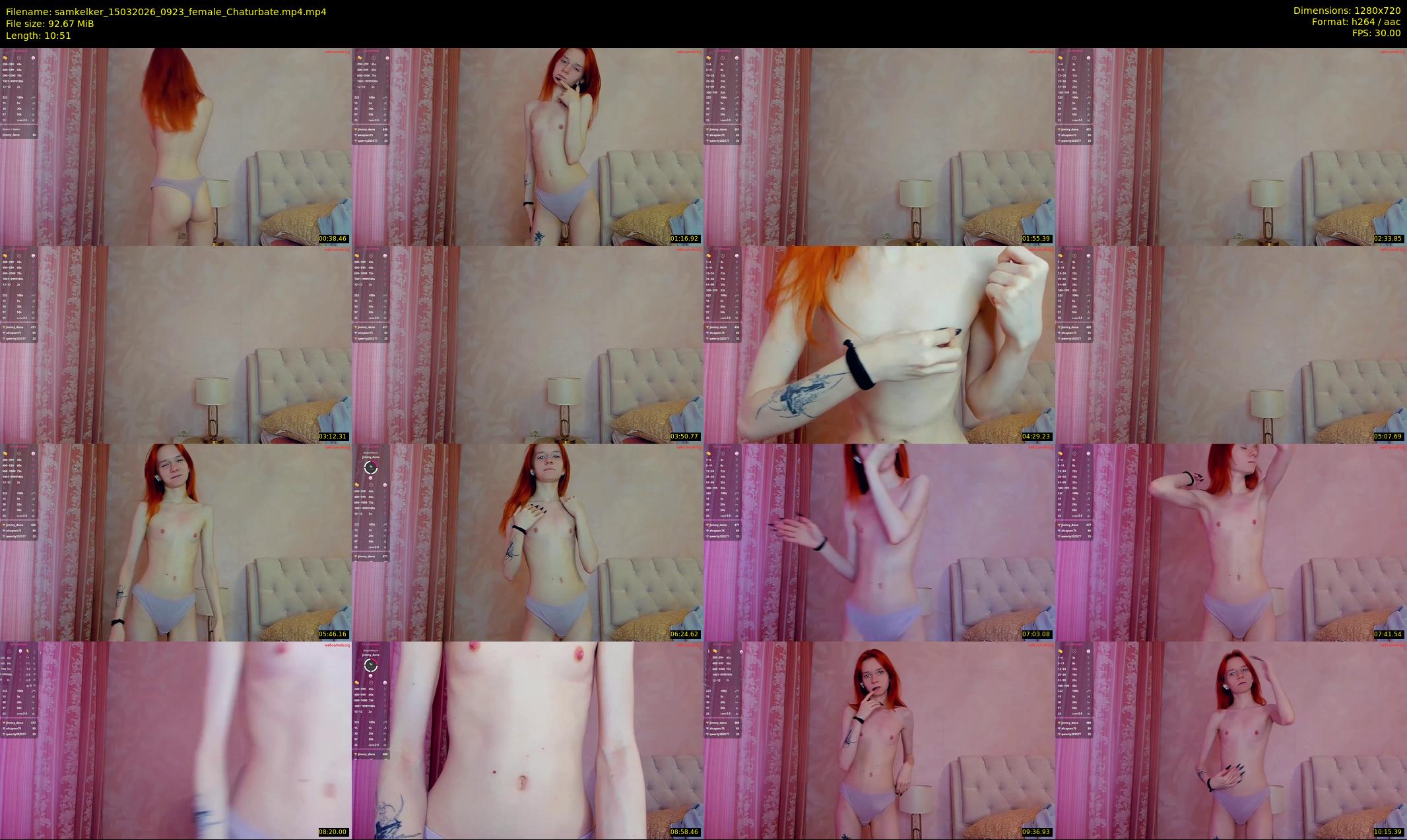 samkelker — 11 minute Chaturbate female cam show recording, 720p, Mar 15, 2026