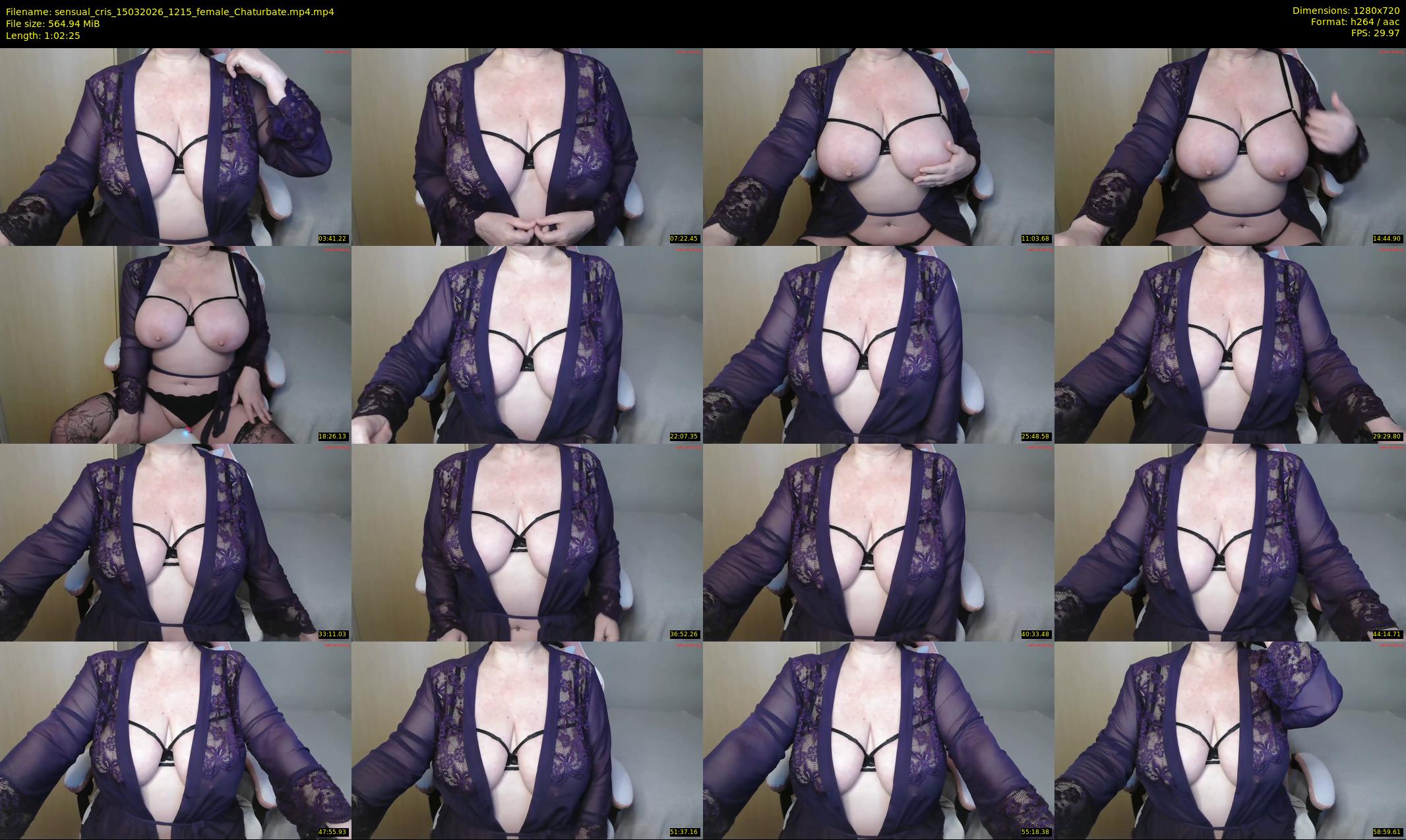 sensual_cris — 63 minute Chaturbate female cam show recording, 720p, Mar 15, 2026