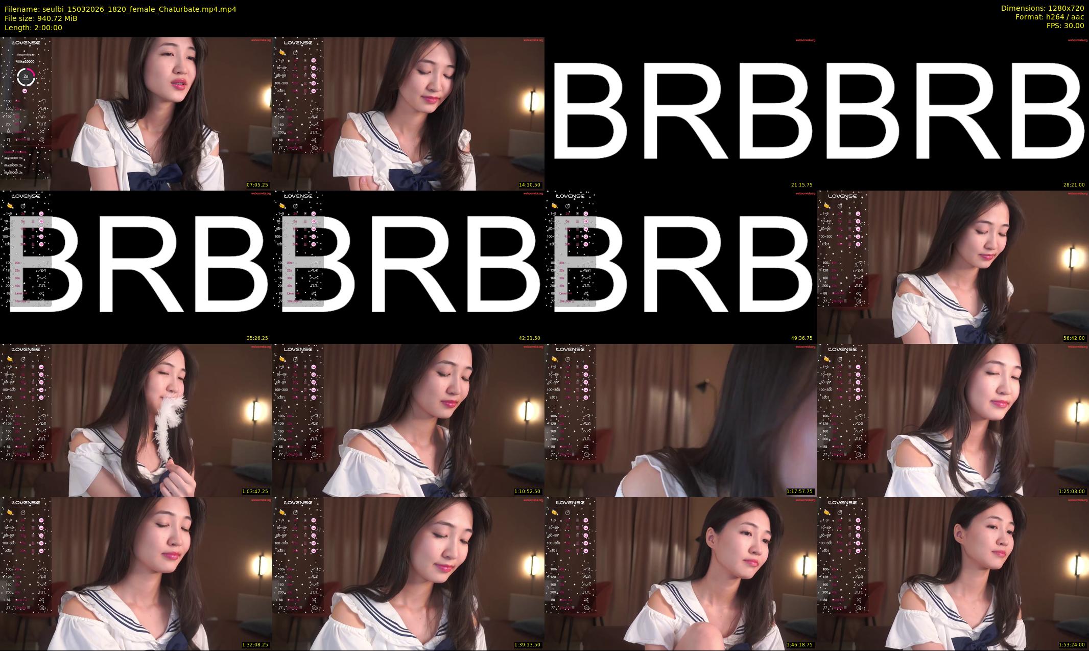 seulbi — 120 minute Chaturbate female cam show recording, 720p, Mar 15, 2026
