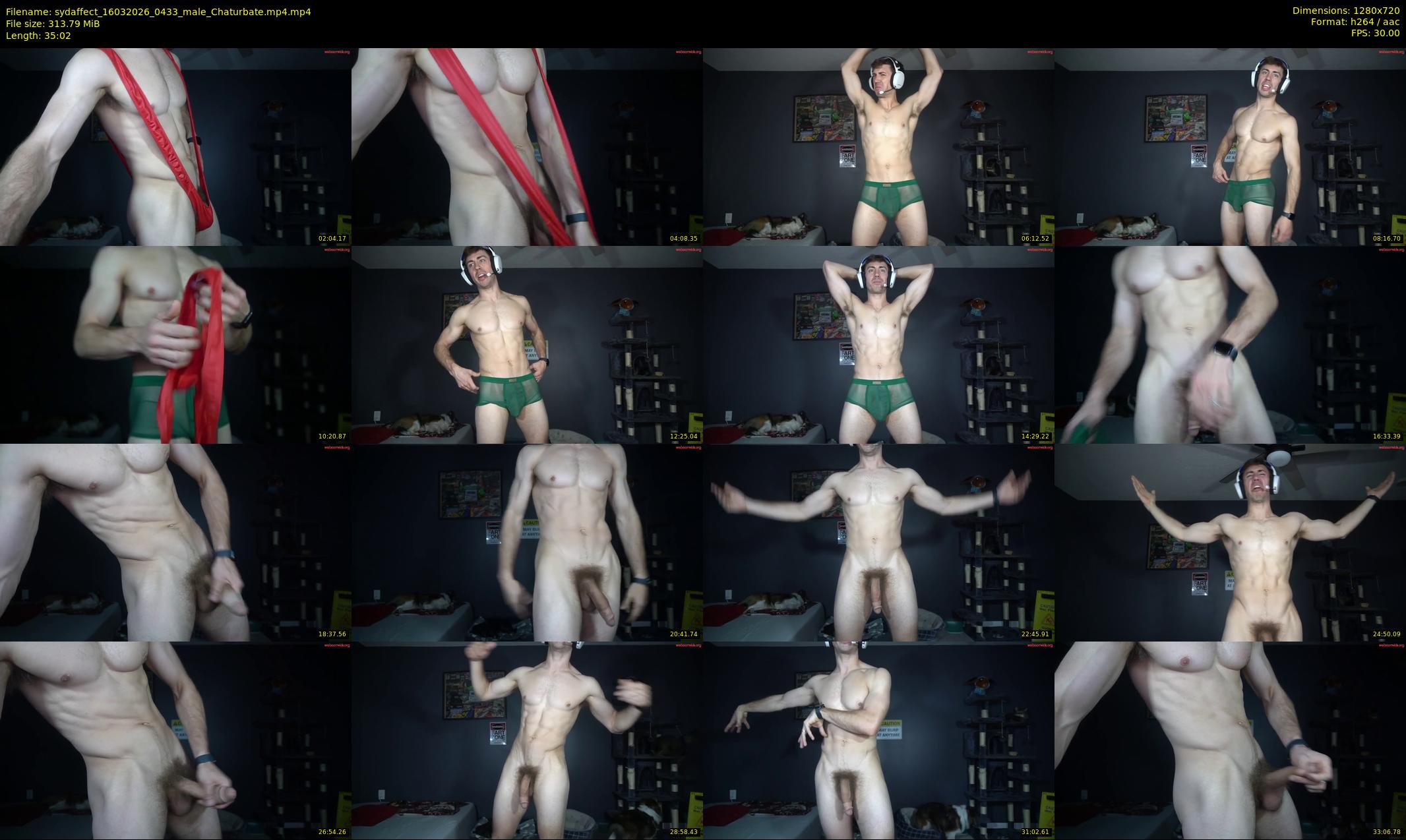 sydaffect — 36 minute Chaturbate male cam show recording, 720p, Mar 16, 2026
