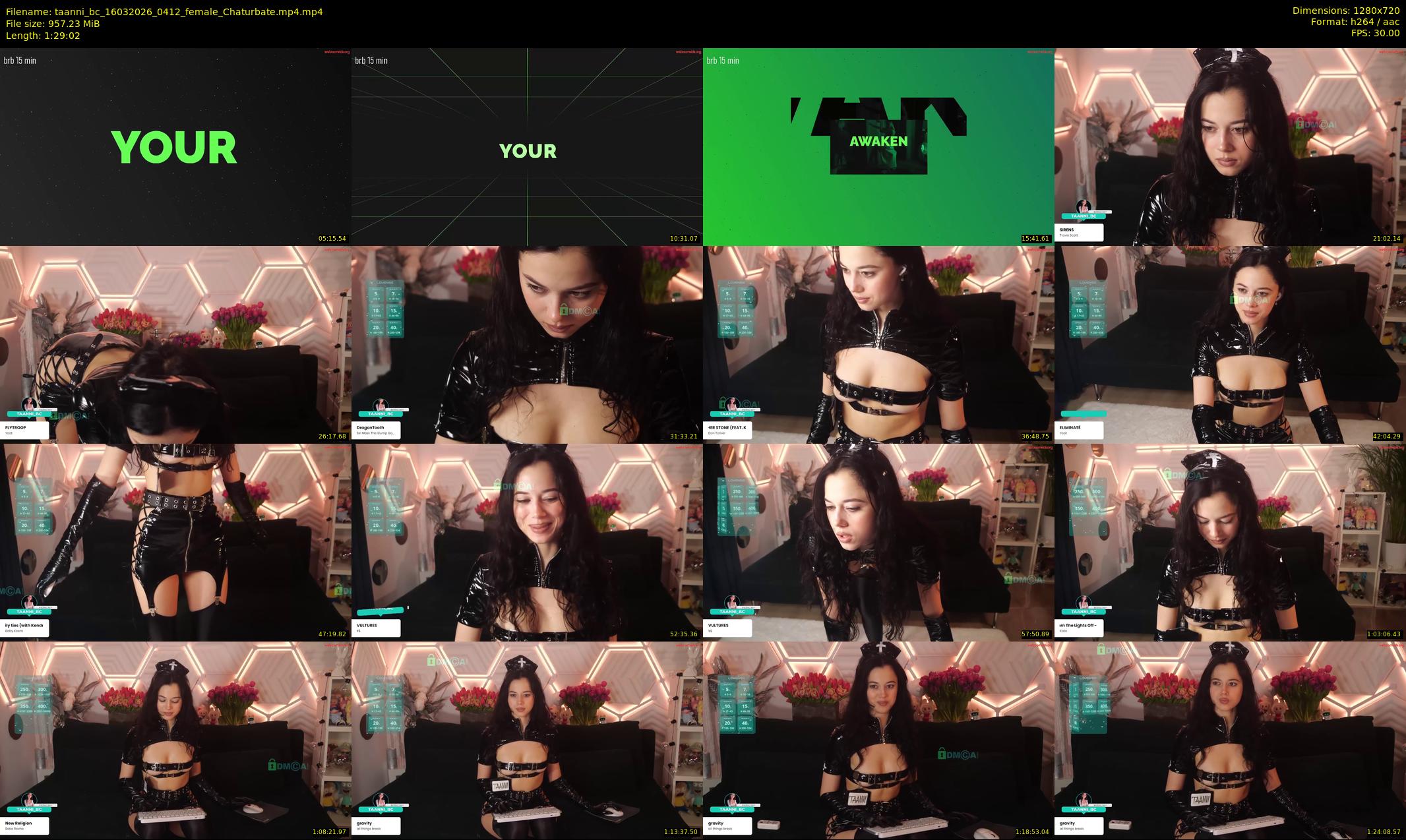 taanni_bc — 90 minute Chaturbate female cam show recording, 720p, Mar 16, 2026
