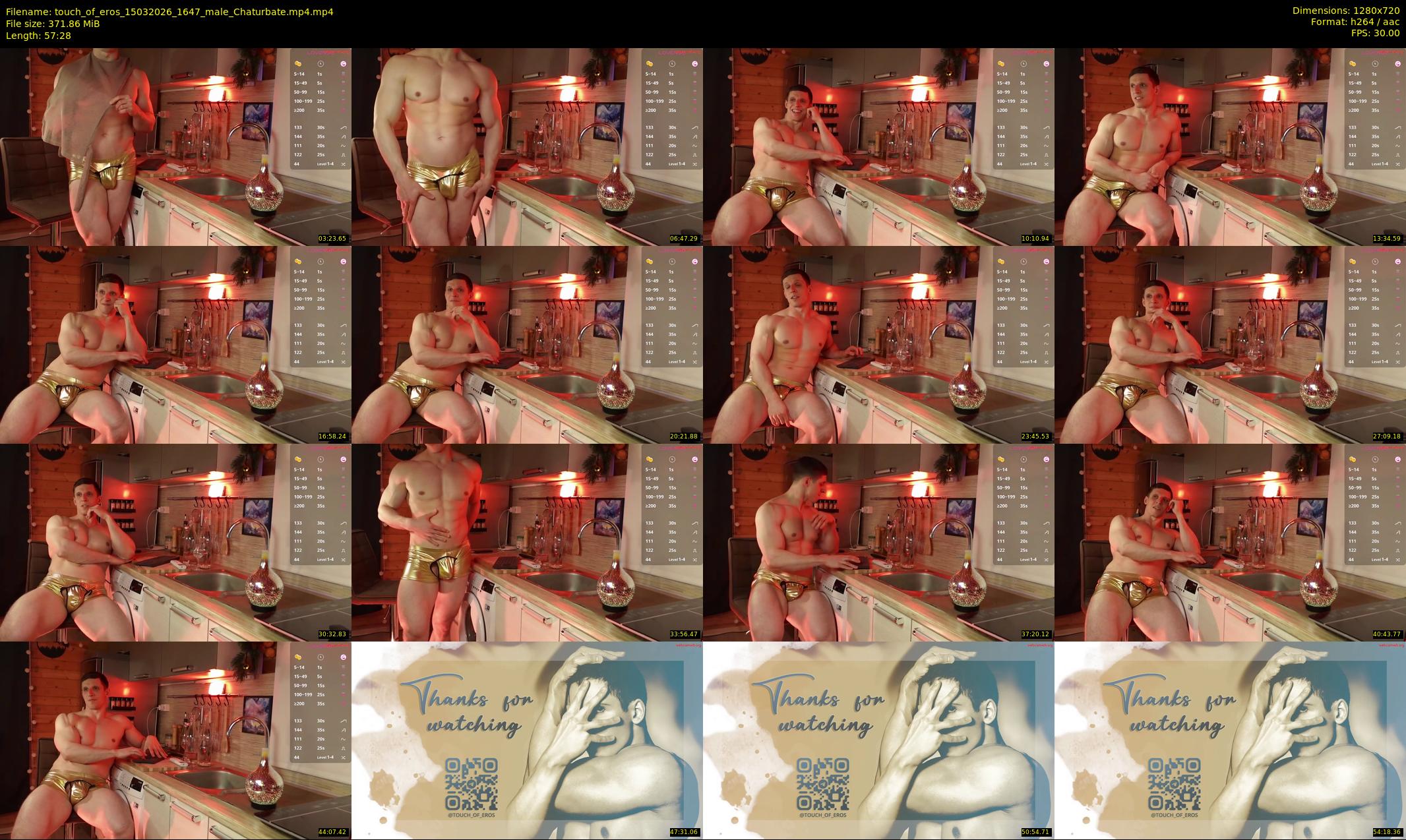 touch_of_eros — 58 minute Chaturbate male cam show recording, 720p, Mar 15, 2026