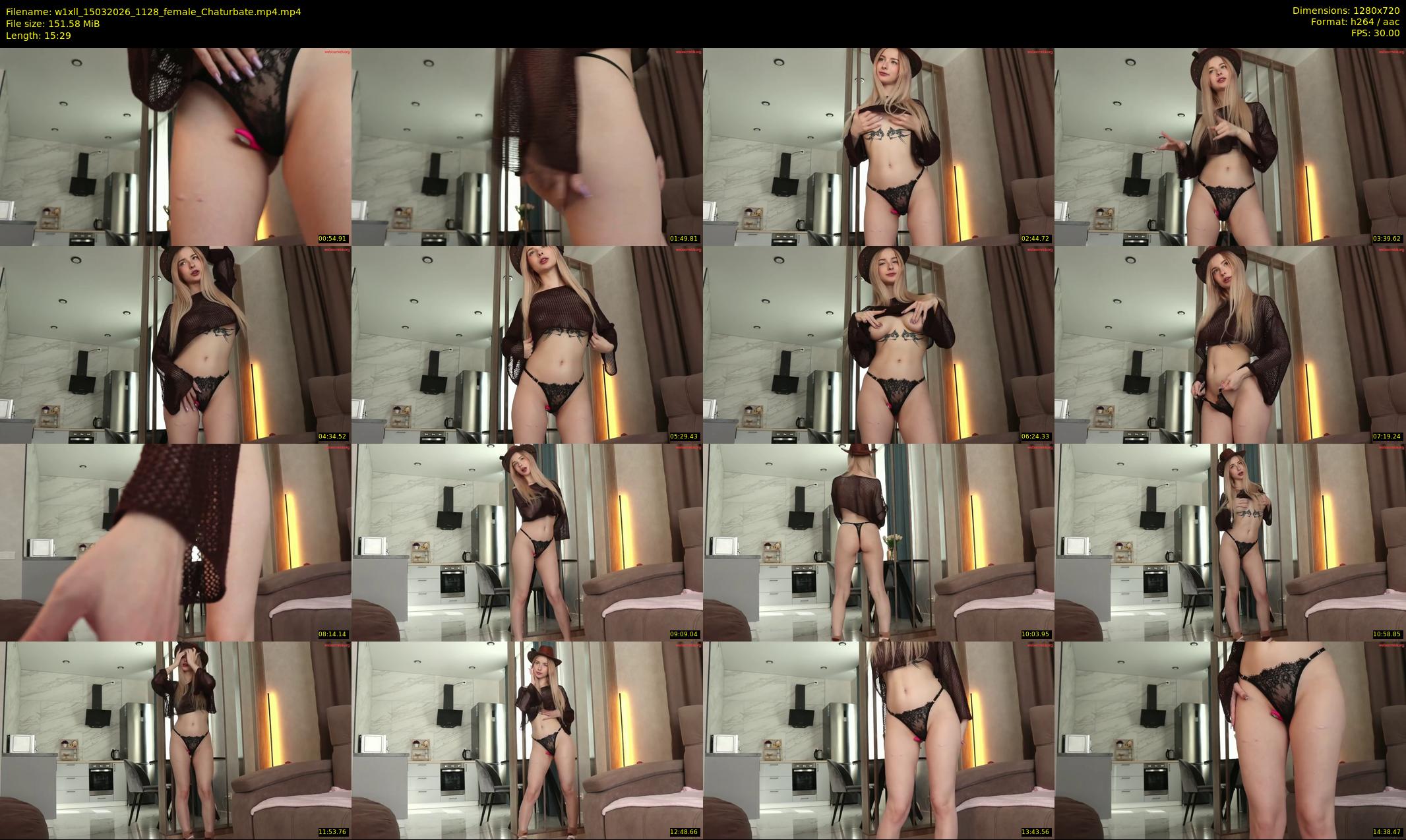 w1xll — 16 minute Chaturbate female cam show recording, 720p, Mar 15, 2026