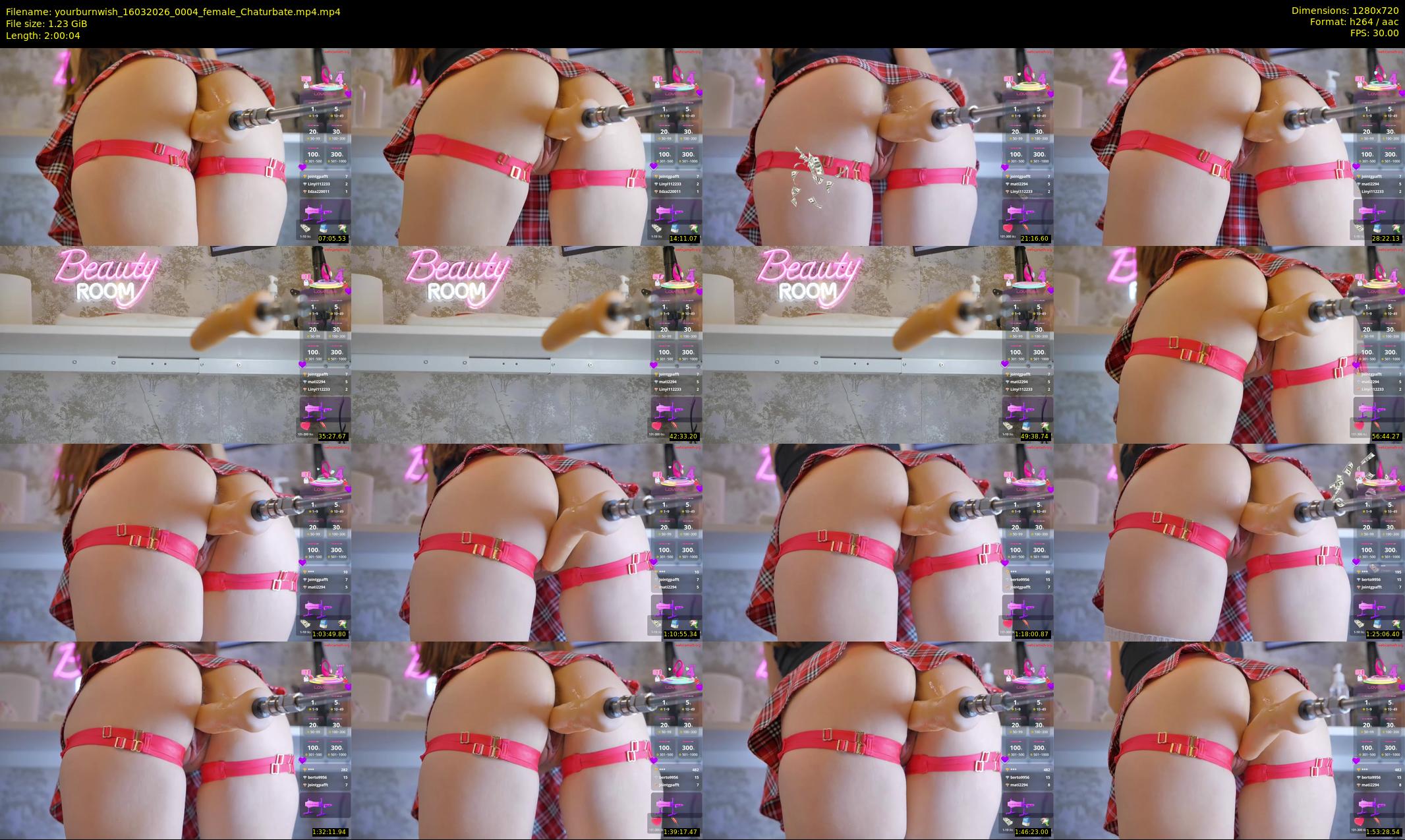 yourburnwish — 121 minute Chaturbate female cam show recording, 720p, Mar 16, 2026
