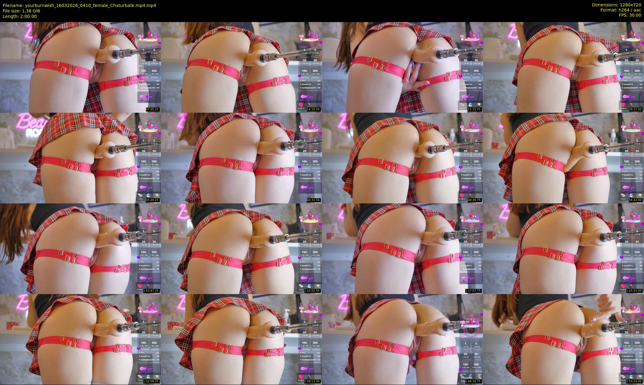 yourburnwish — 120 minute Chaturbate female cam show recording, 720p, Mar 16, 2026