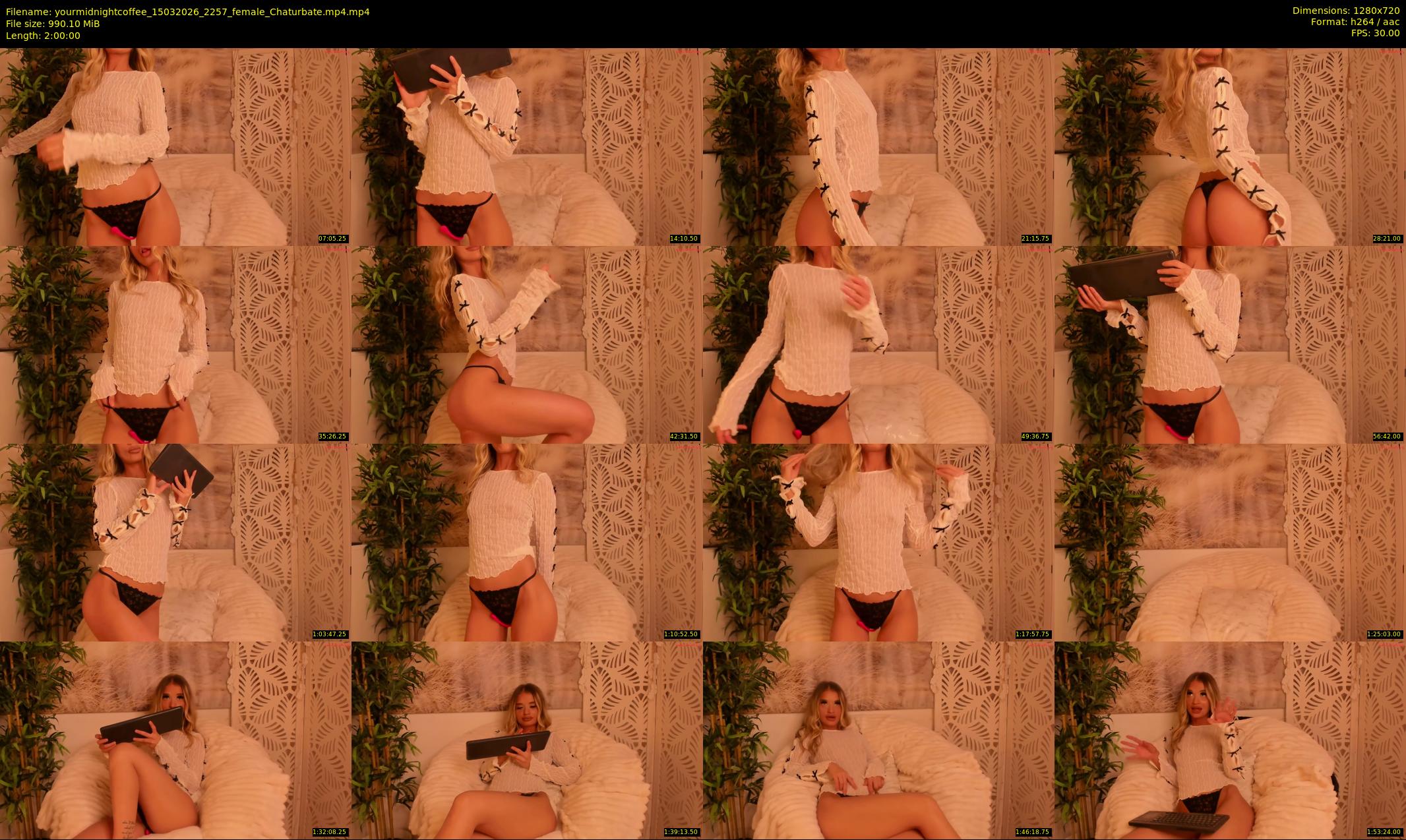 yourmidnightcoffee — 120 minute Chaturbate female cam show recording, 720p, Mar 15, 2026