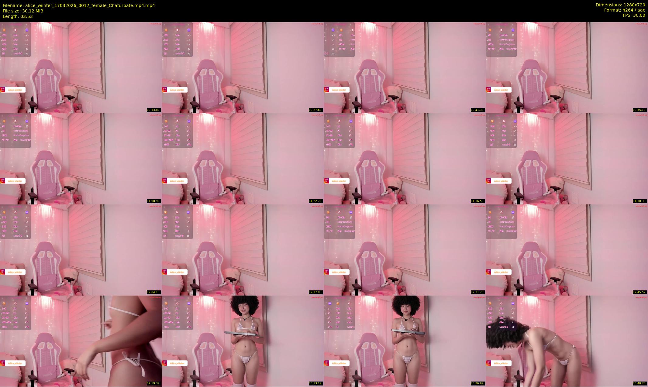alice_wiinter — 4 minute Chaturbate female cam show recording, 720p, Mar 17, 2026