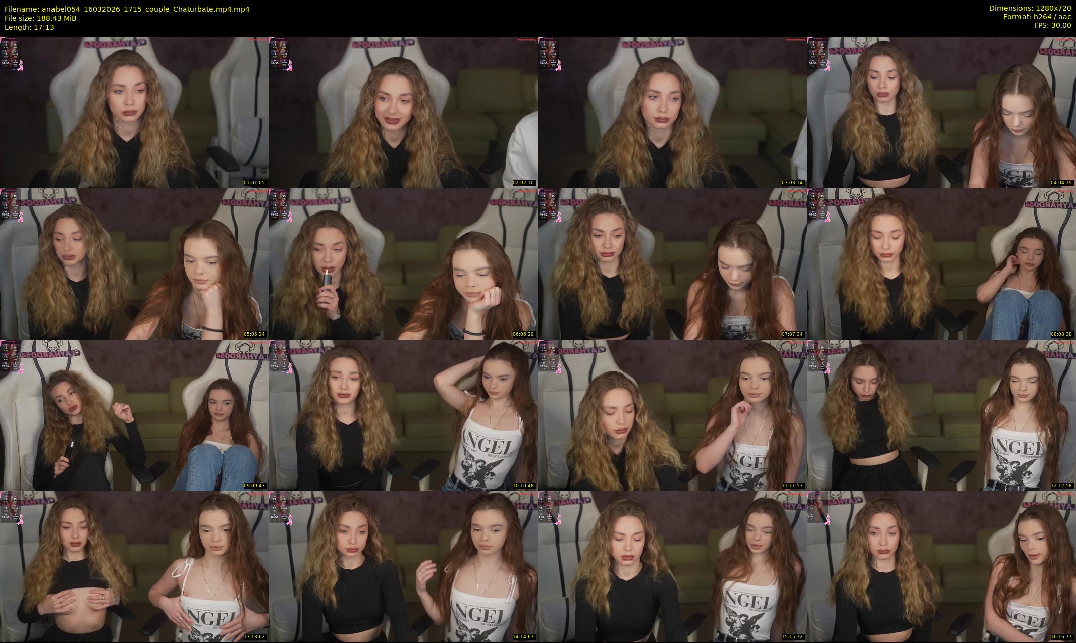 anabel054 — 18 minute Chaturbate female cam show recording, 720p, Mar 16, 2026