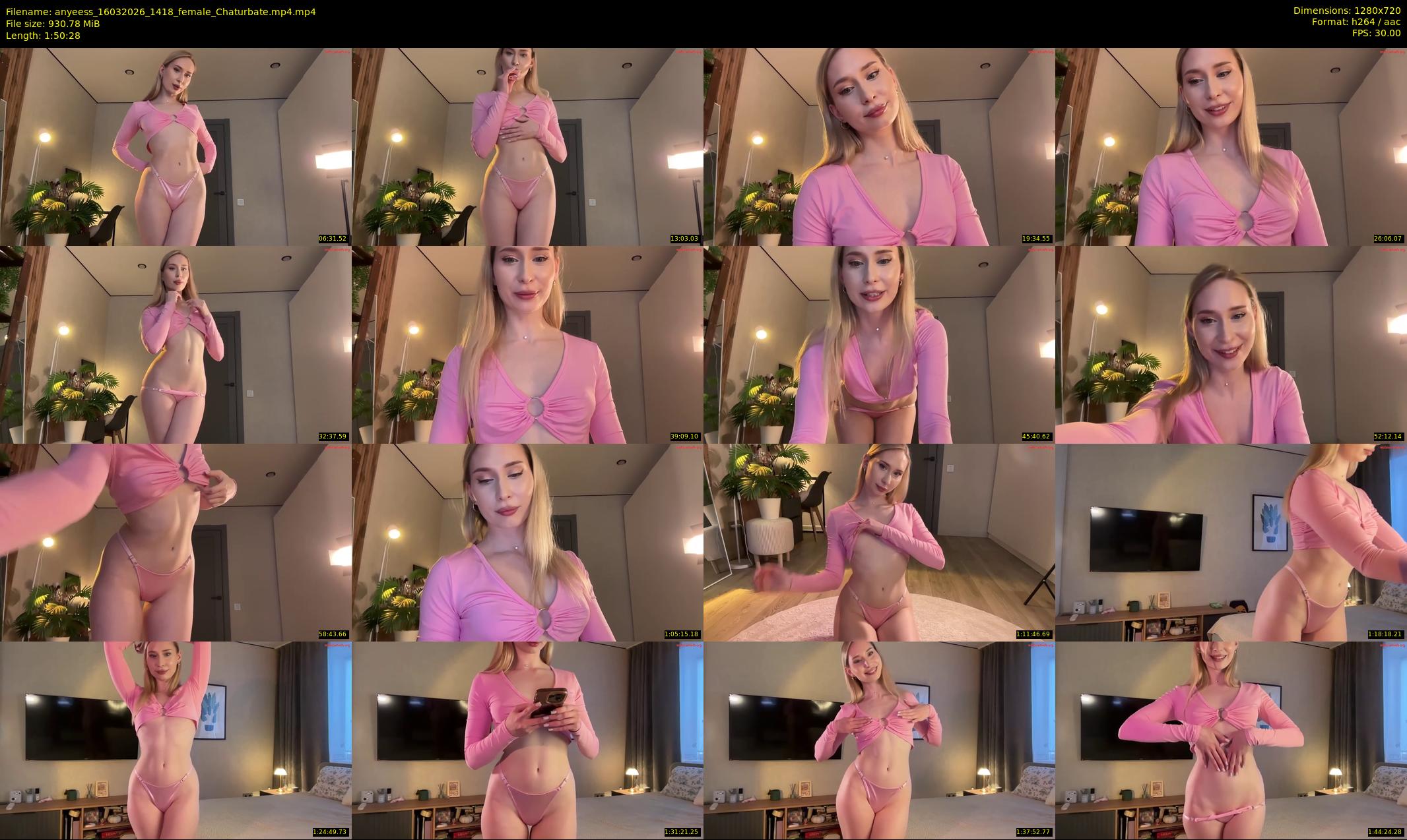 anyeess — 111 minute Chaturbate female cam show recording, 720p, Mar 16, 2026