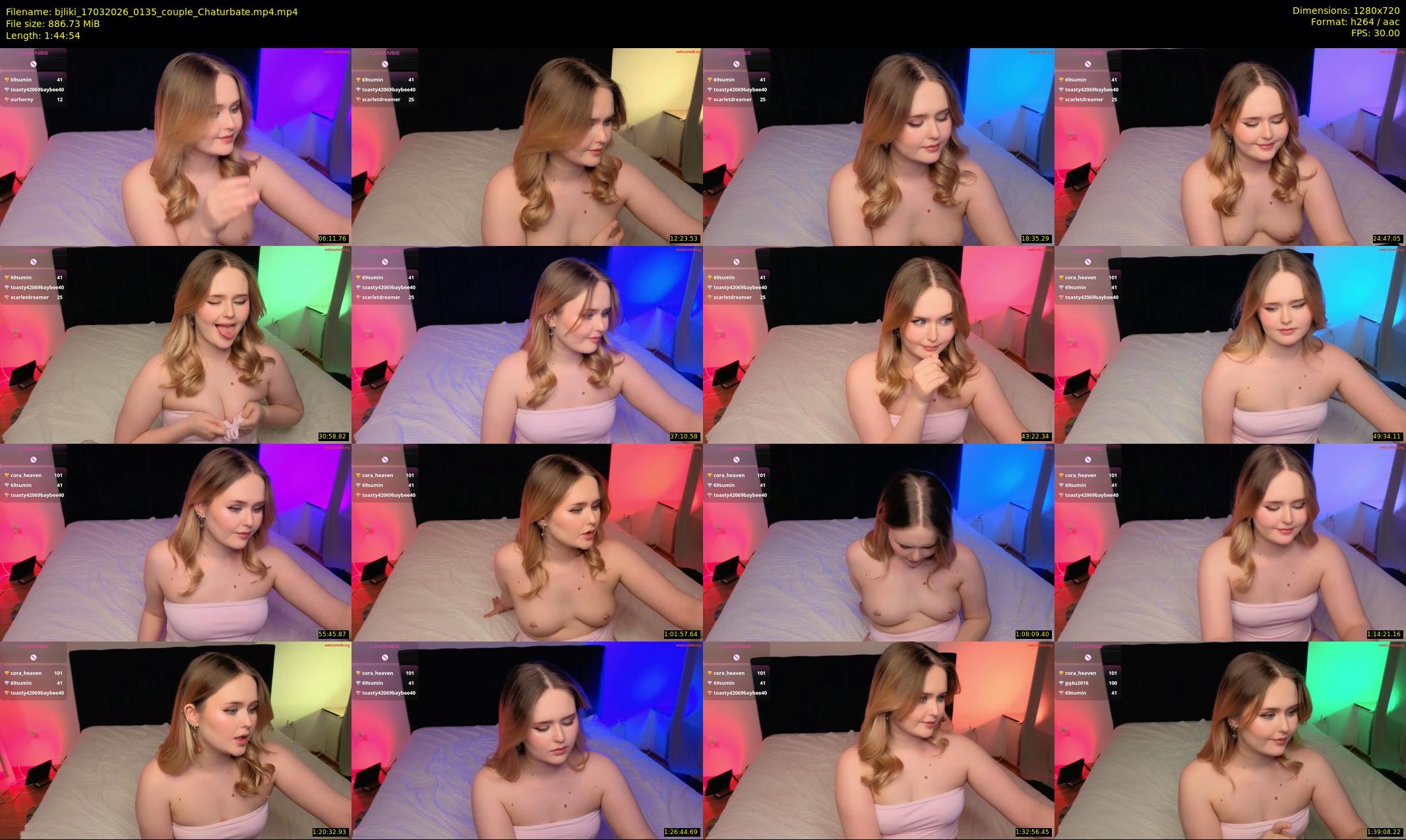 bjliki — 105 minute Chaturbate couple cam show recording, 720p, Mar 17, 2026
