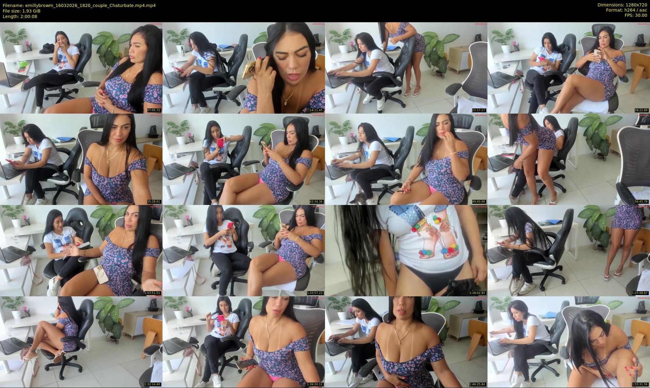 emillybrowm — 121 minute Chaturbate couple cam show recording, 720p, Mar 16, 2026