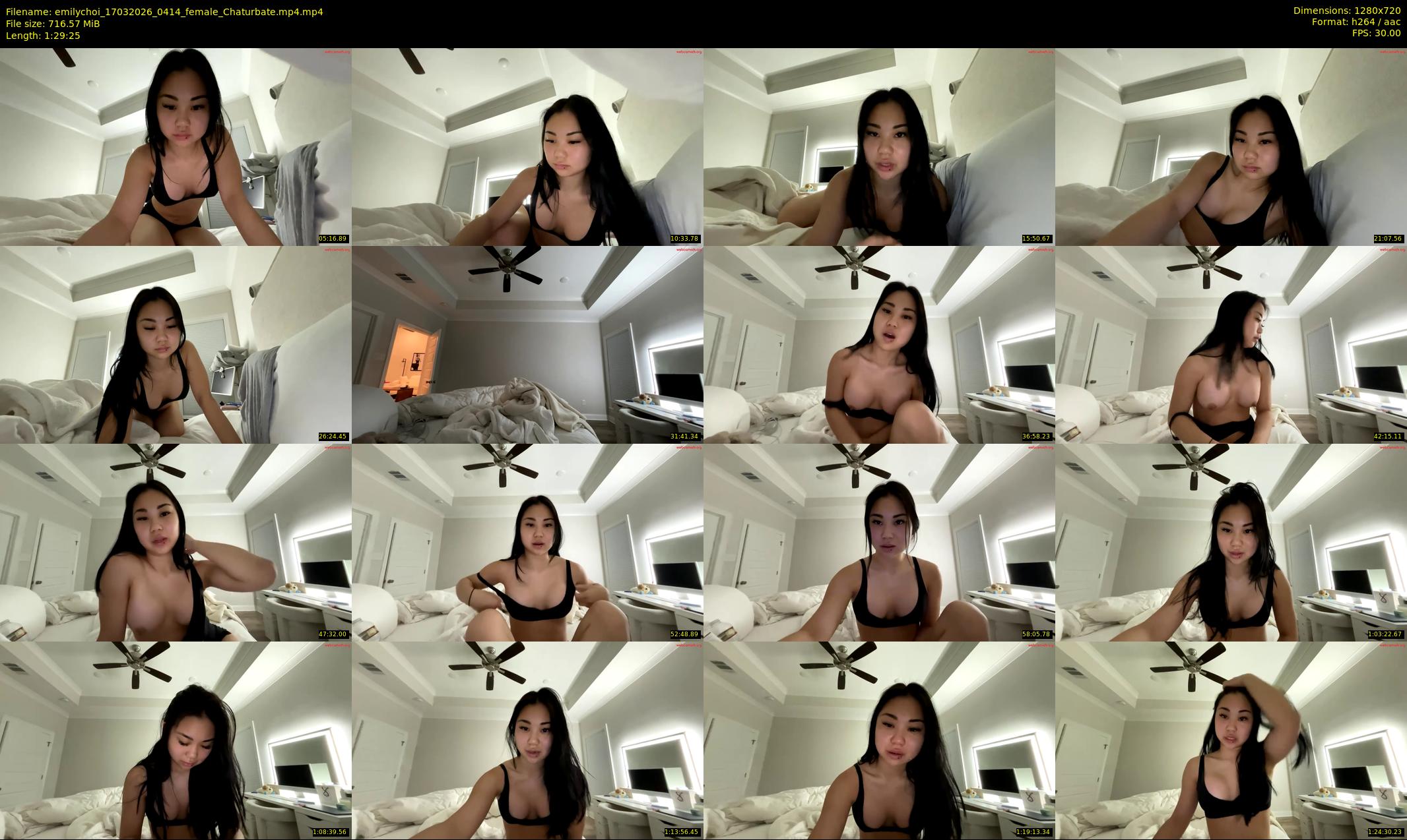 emilychoi — 90 minute Chaturbate female cam show recording, 720p, Mar 17, 2026