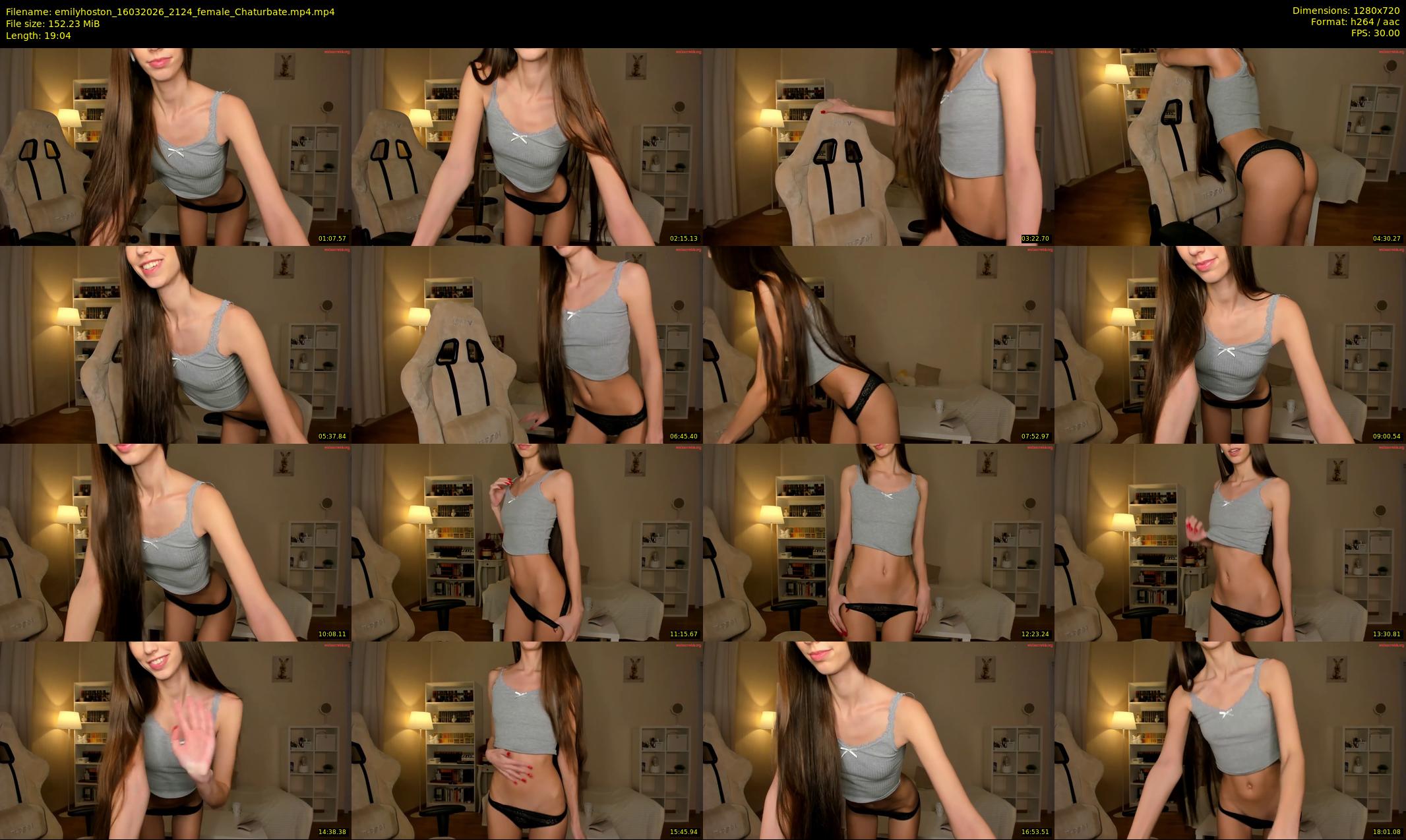 emilyhoston — 20 minute Chaturbate female cam show recording, 720p, Mar 16, 2026