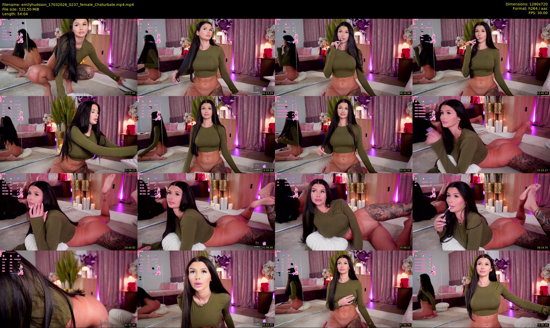 emilyhudsson — 55 minute Chaturbate female cam show recording, 720p, Mar 17, 2026