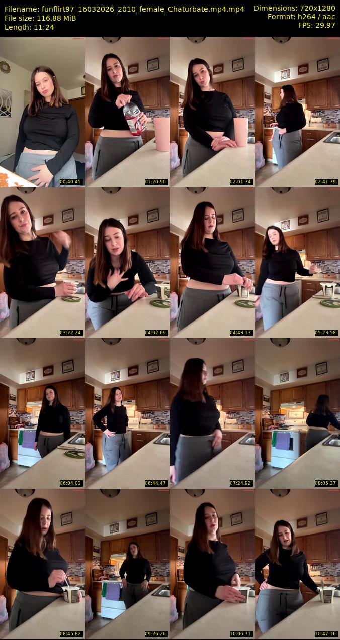 funflirt97 — 12 minute Chaturbate female cam show recording, 1080p, Mar 16, 2026