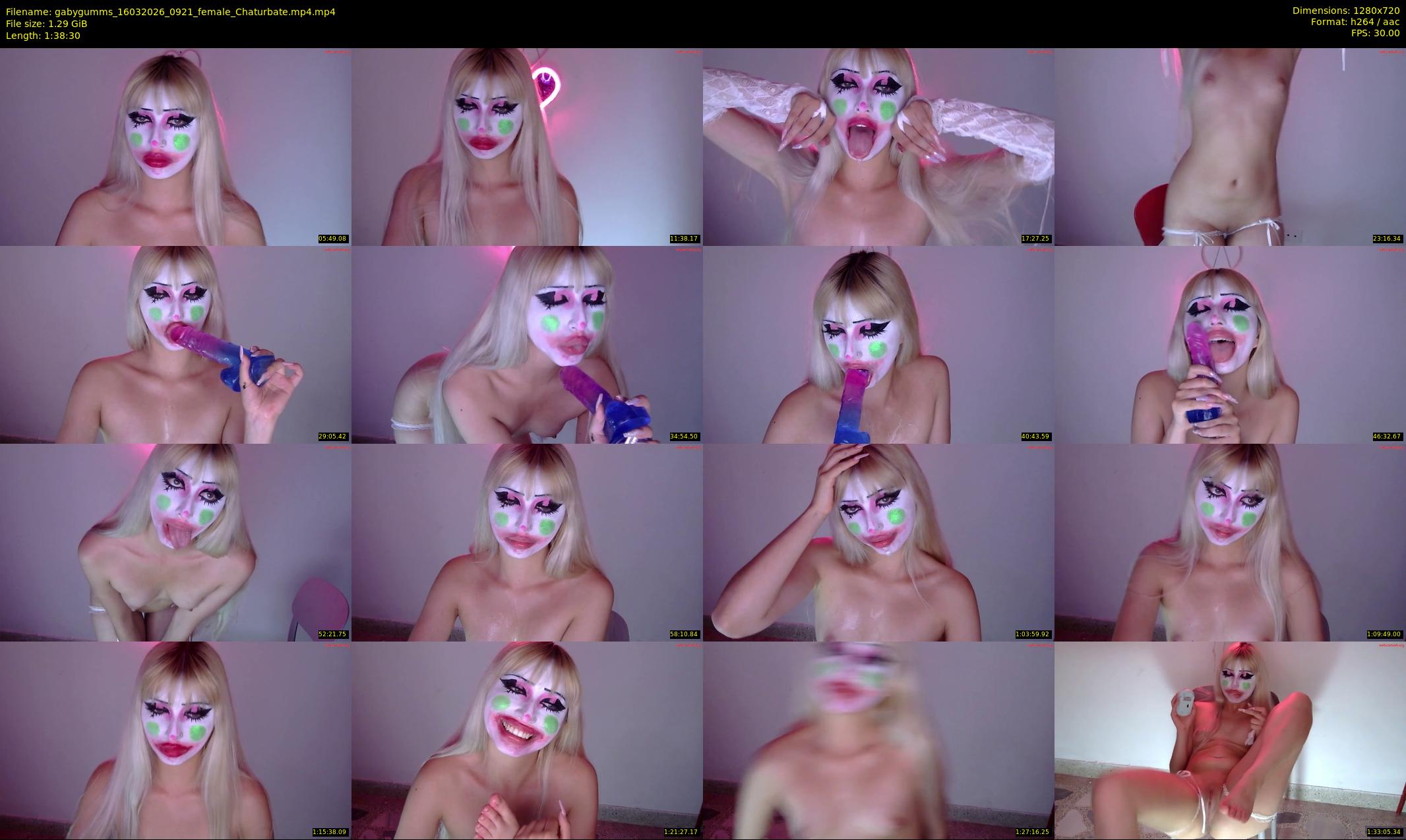 gabygumms — 99 minute Chaturbate female cam show recording, 720p, Mar 16, 2026